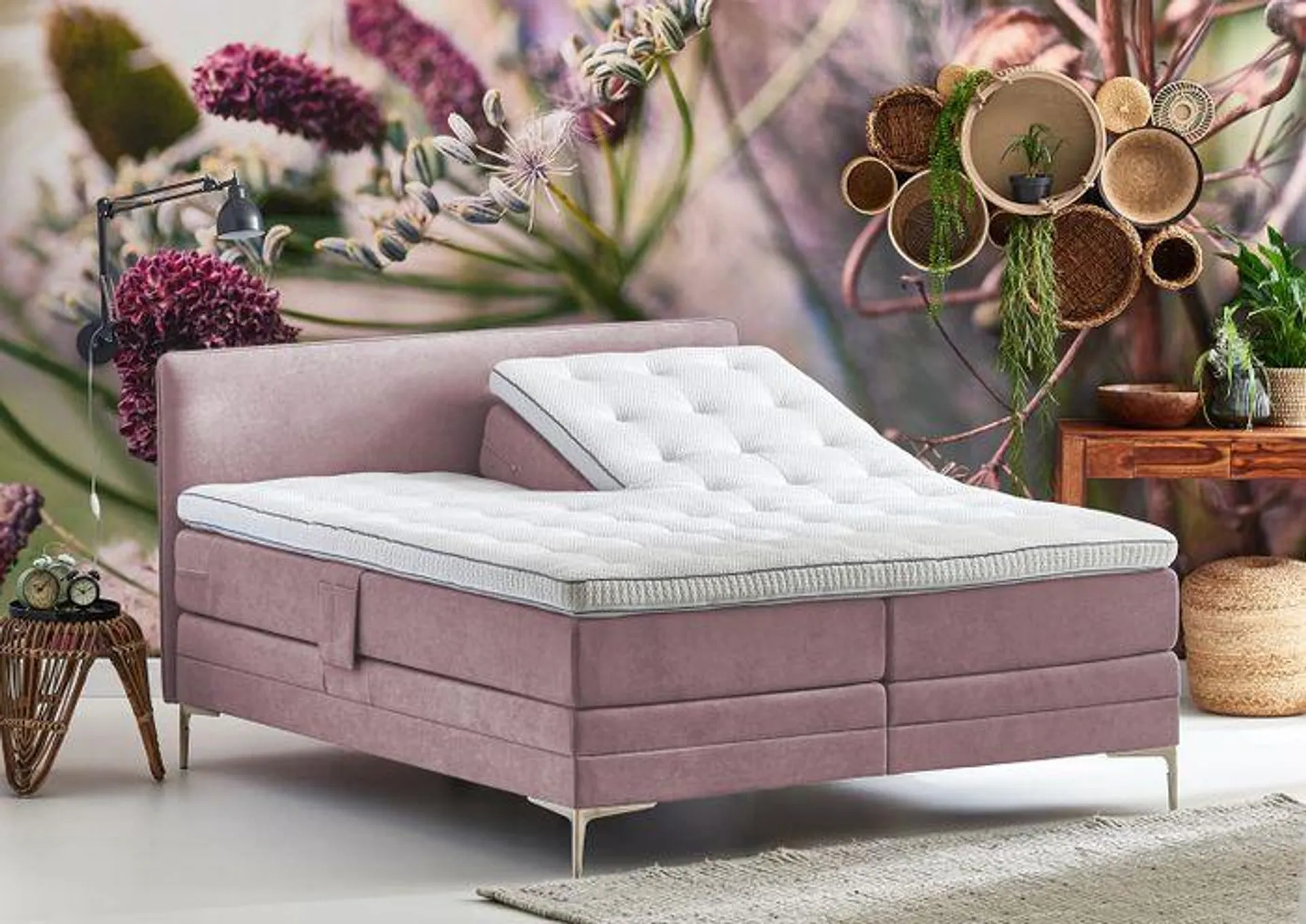 Cinderella Elektrische Boxspring Pure Wave Compleet - Roze