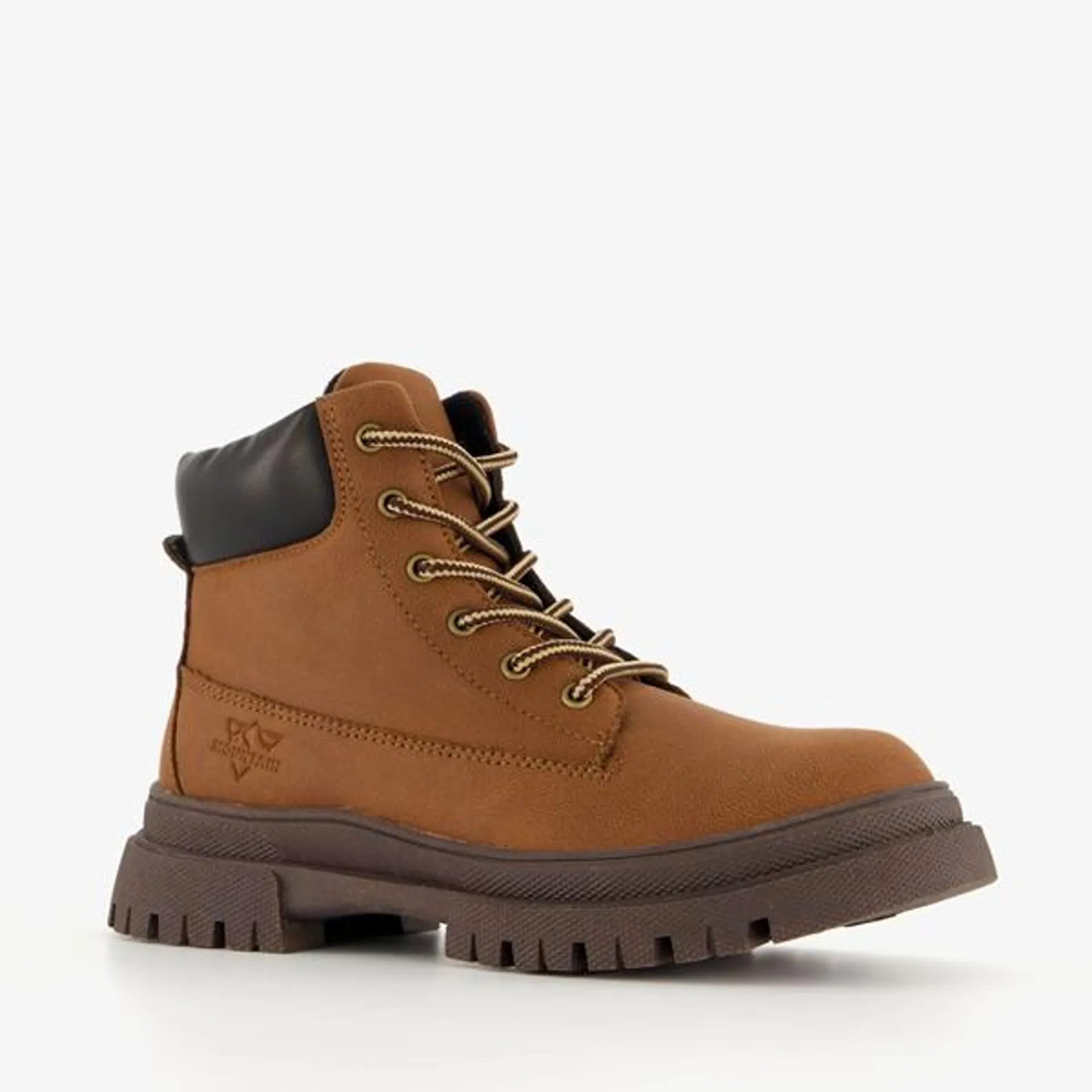 Blue Box jongens veterboots cognac bruin