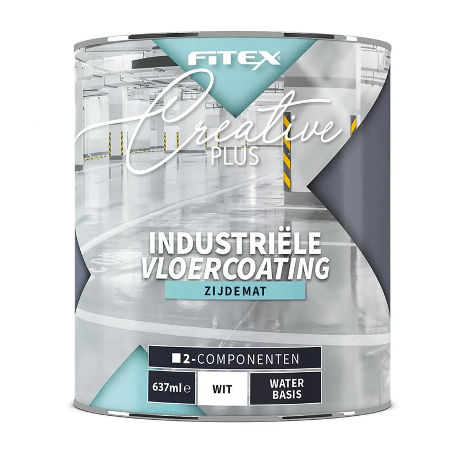 Fitex CP Industr. Vloercoating 2C Wit 750 ml (A+B)