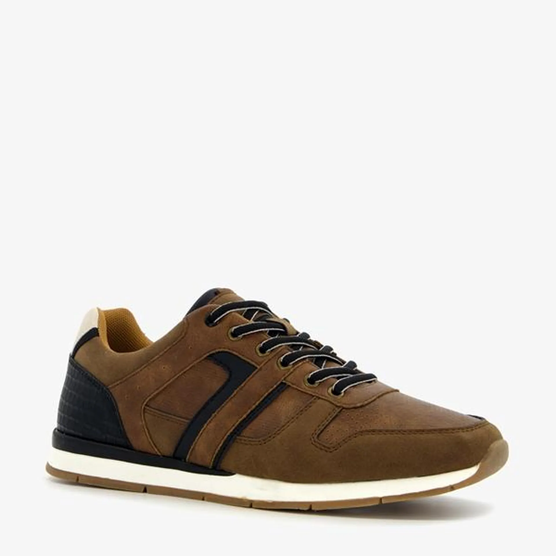 Blue Box heren sneakers bruin/zwart