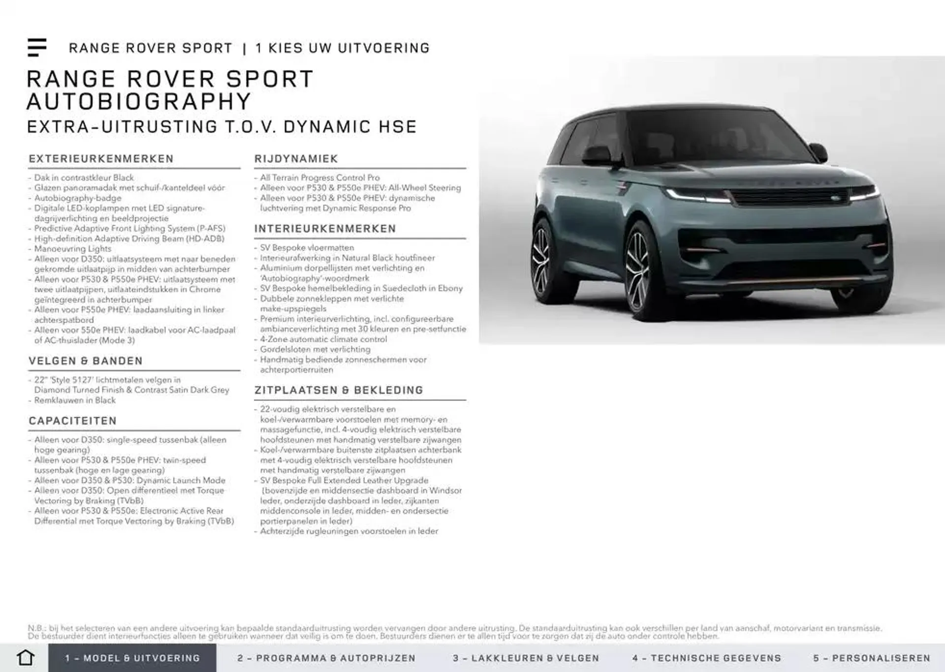 Range Rover Sport van 20 november tot 30 juni 2025 - Folder pagina 8