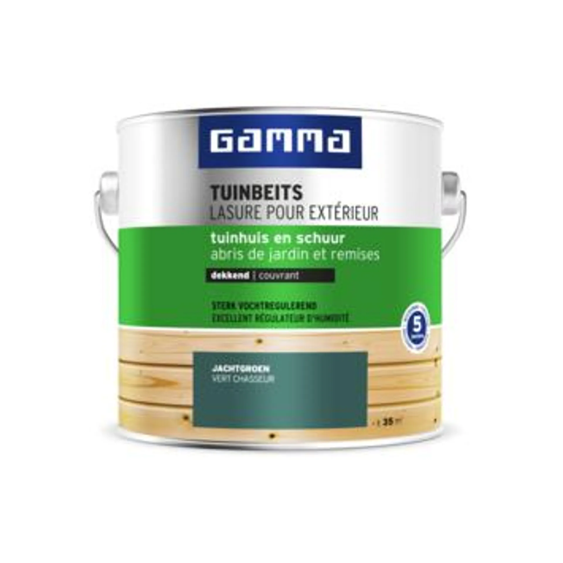 GAMMA tuinbeits tuinhuis & schuur dekkend jachtgroen 2,5 liter