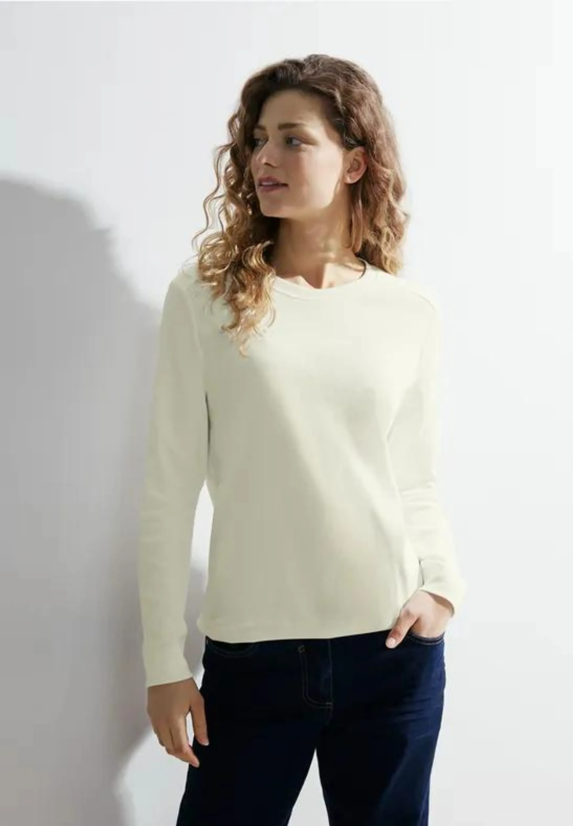 Basic shirt met lange mouwen