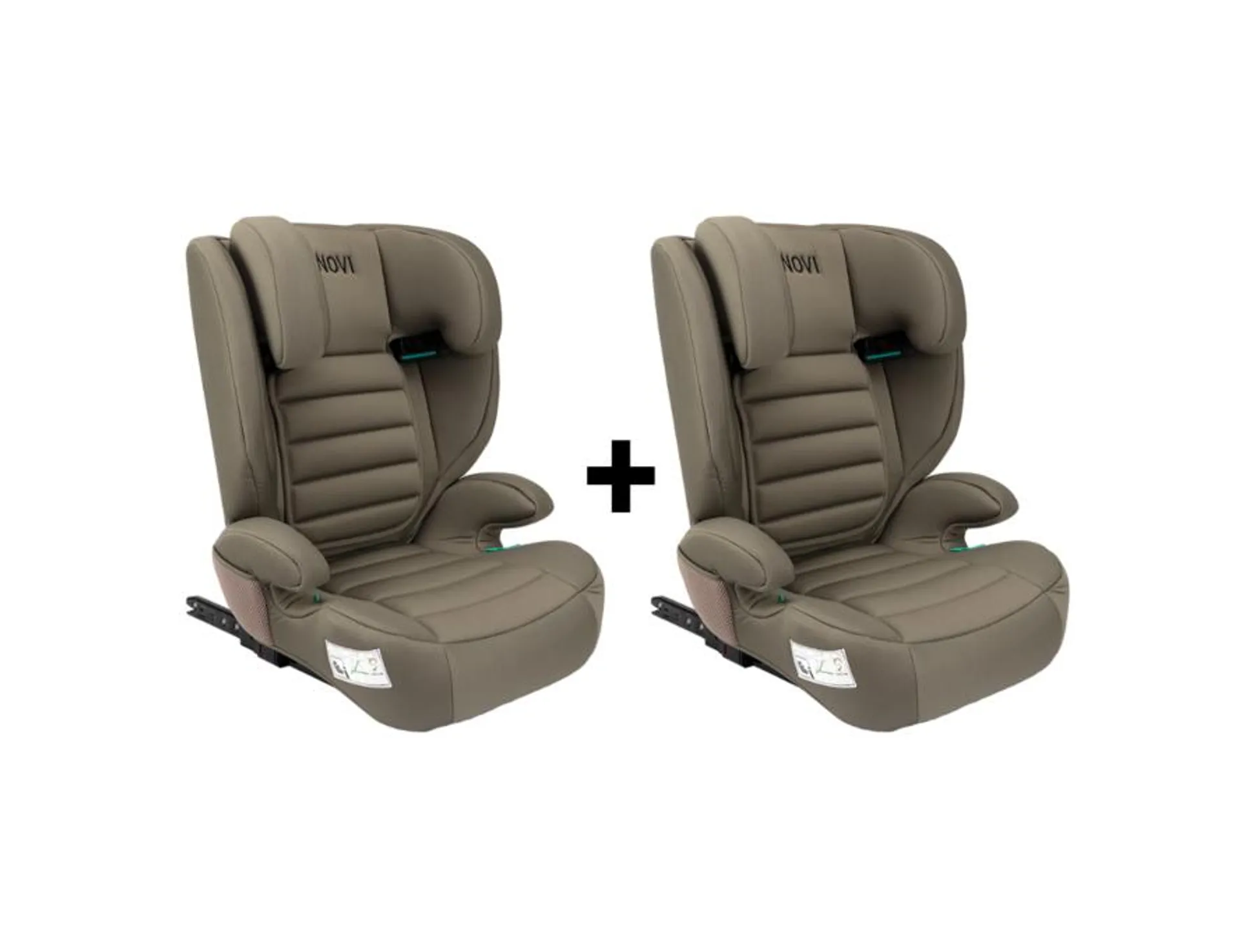 Set | 2x Autostoel Novi Baby® James Premium i-Size Isofix Dark Taupe