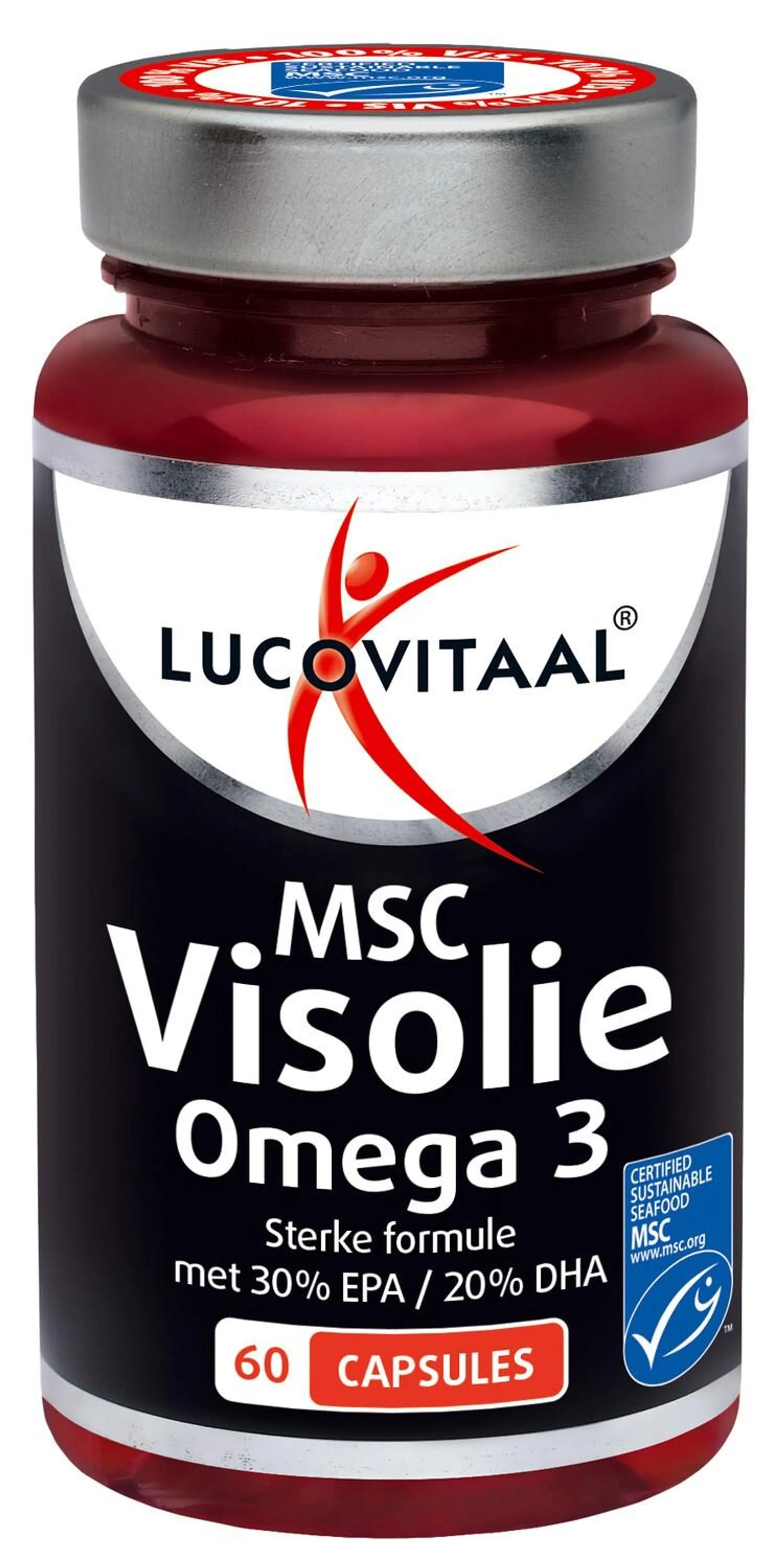 Lucovitaal MSC visolie omega 3 60 capsules