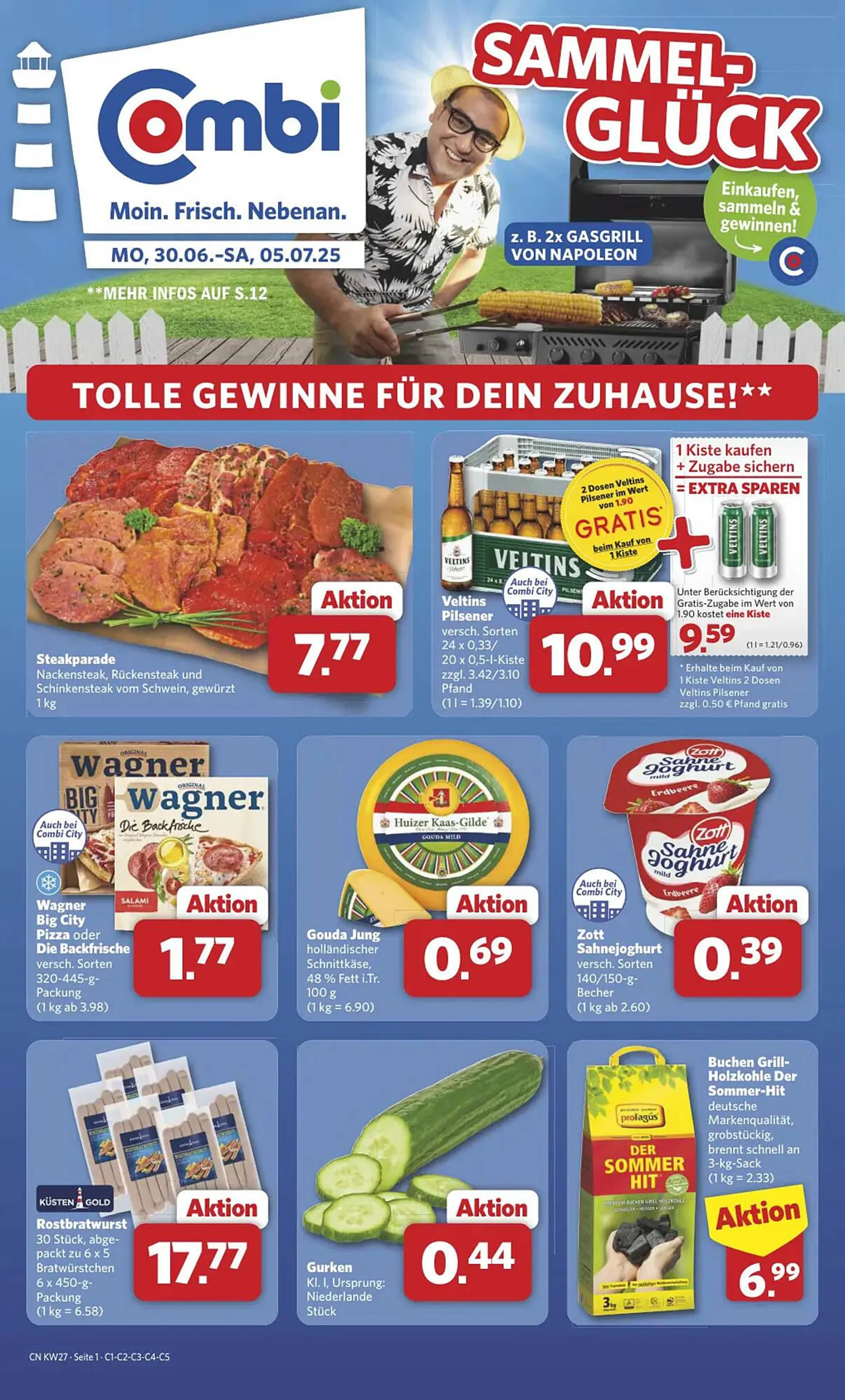 Combi Markt DE folder van 30 juni tot 5 juli 2025 - Folder pagina 1