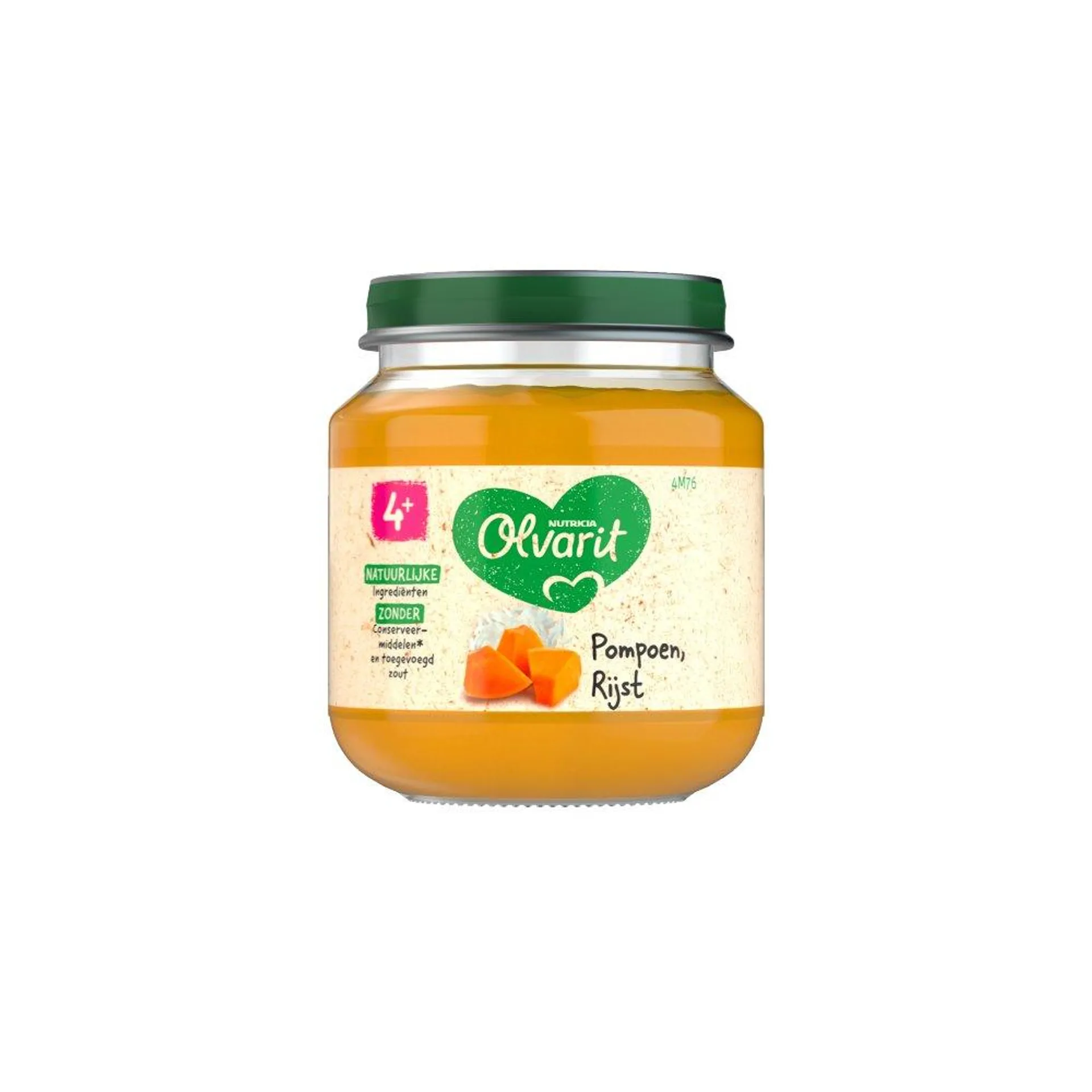 Olvarit Pompoen Rijst 4+ Maanden 125 g