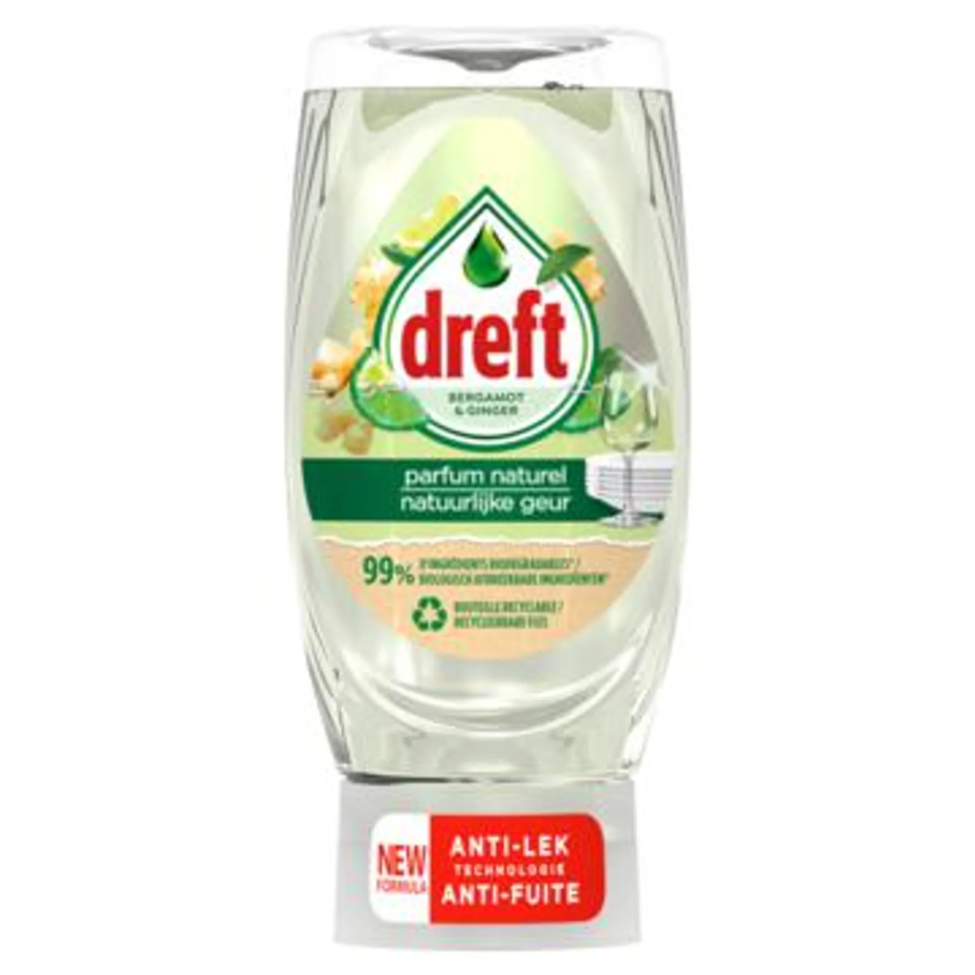 Dreft Natuurlijke Geur Afwasmiddel Bergamot & Gember 370ML