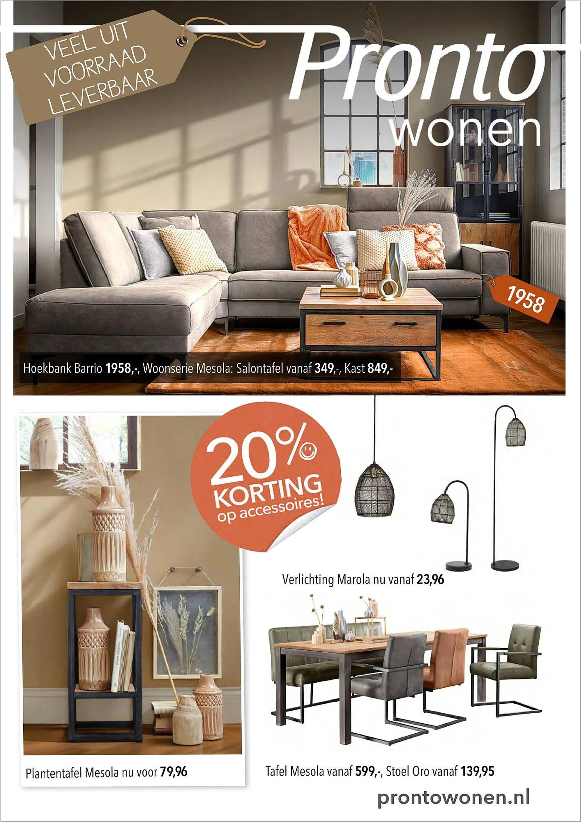 Pronto wonen folder van 9 juni tot 14 juni 2025 - Folder pagina 1