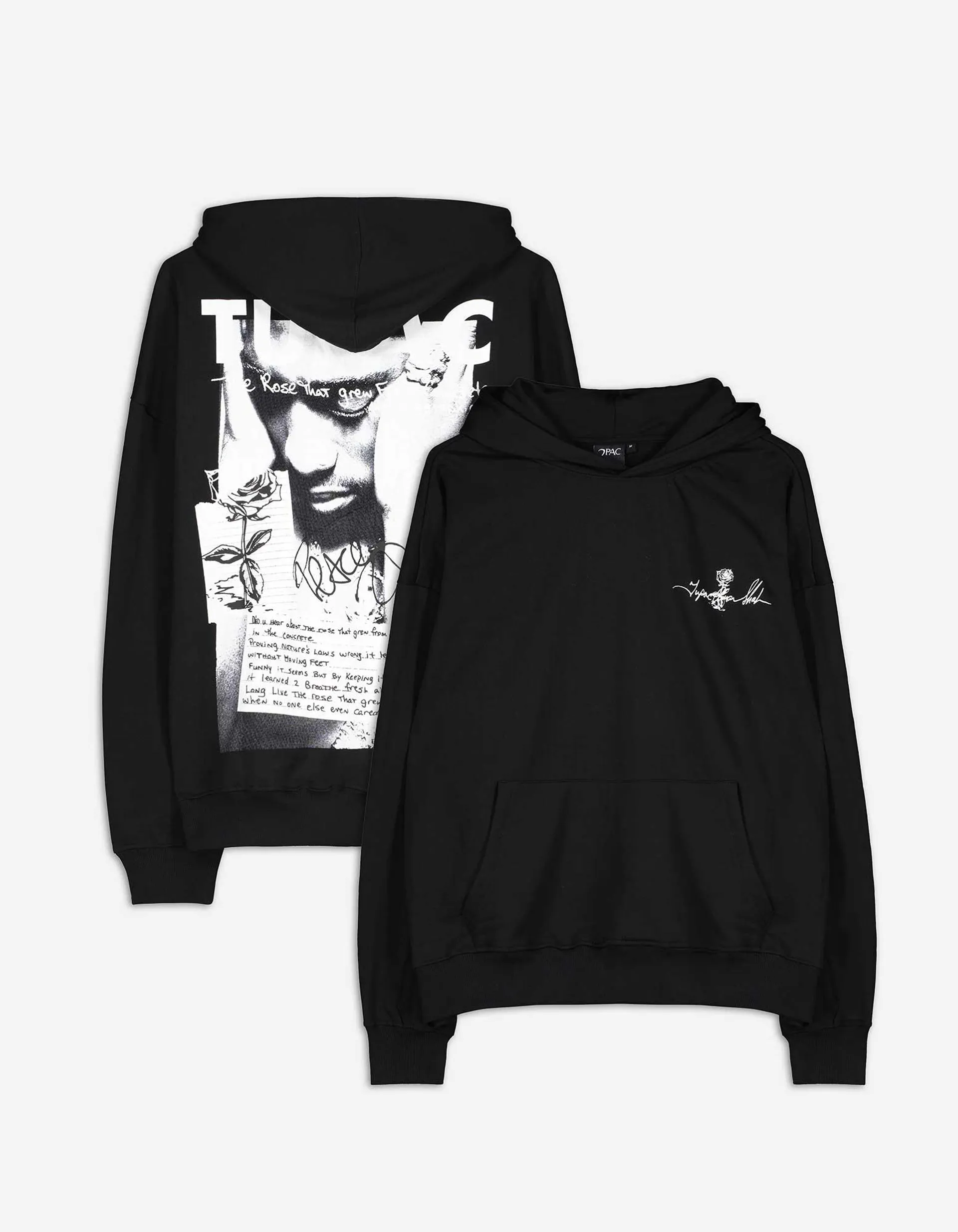 Hoodie - 2Pac - zwart