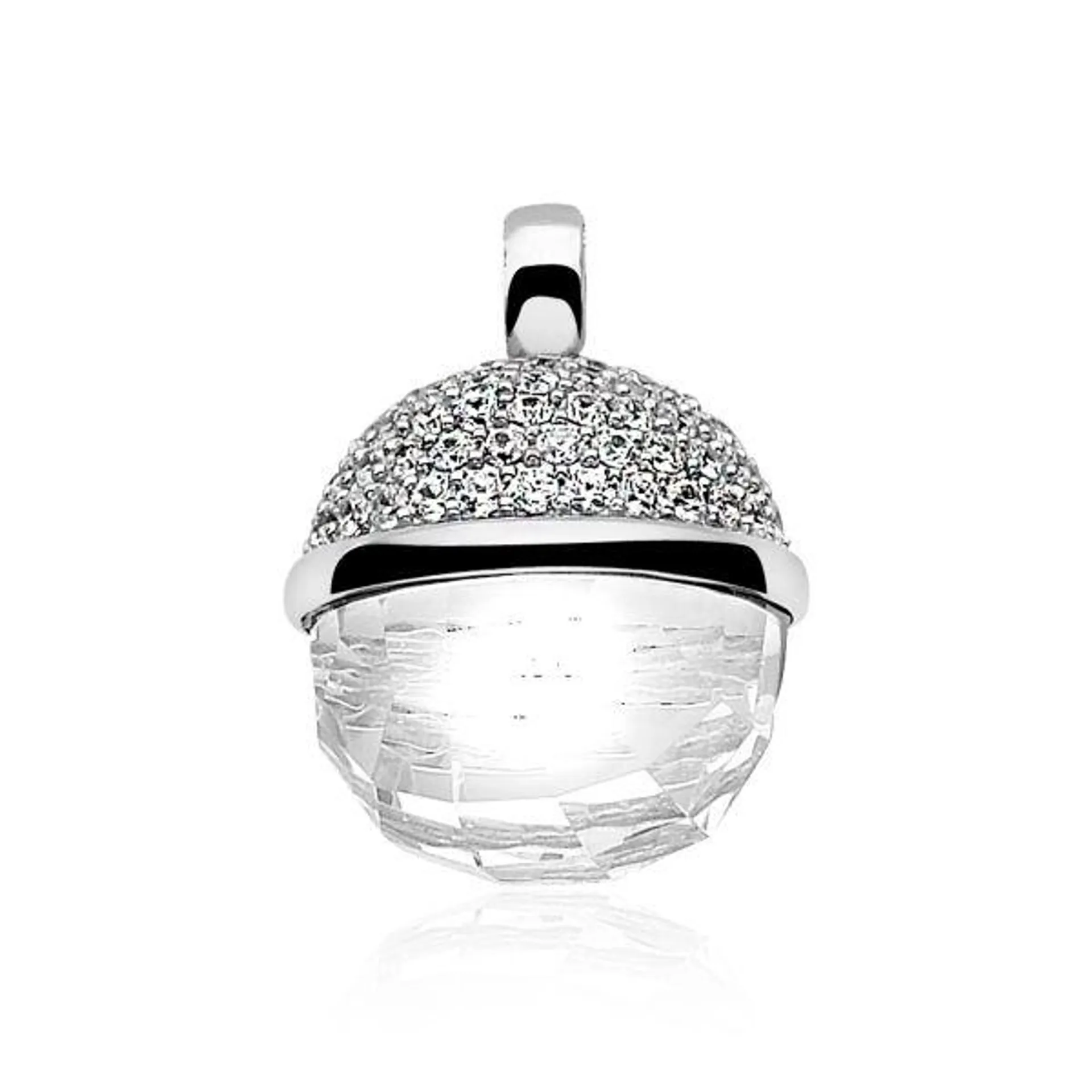 ZINZI Sterling Silver Pendant White ZIH623