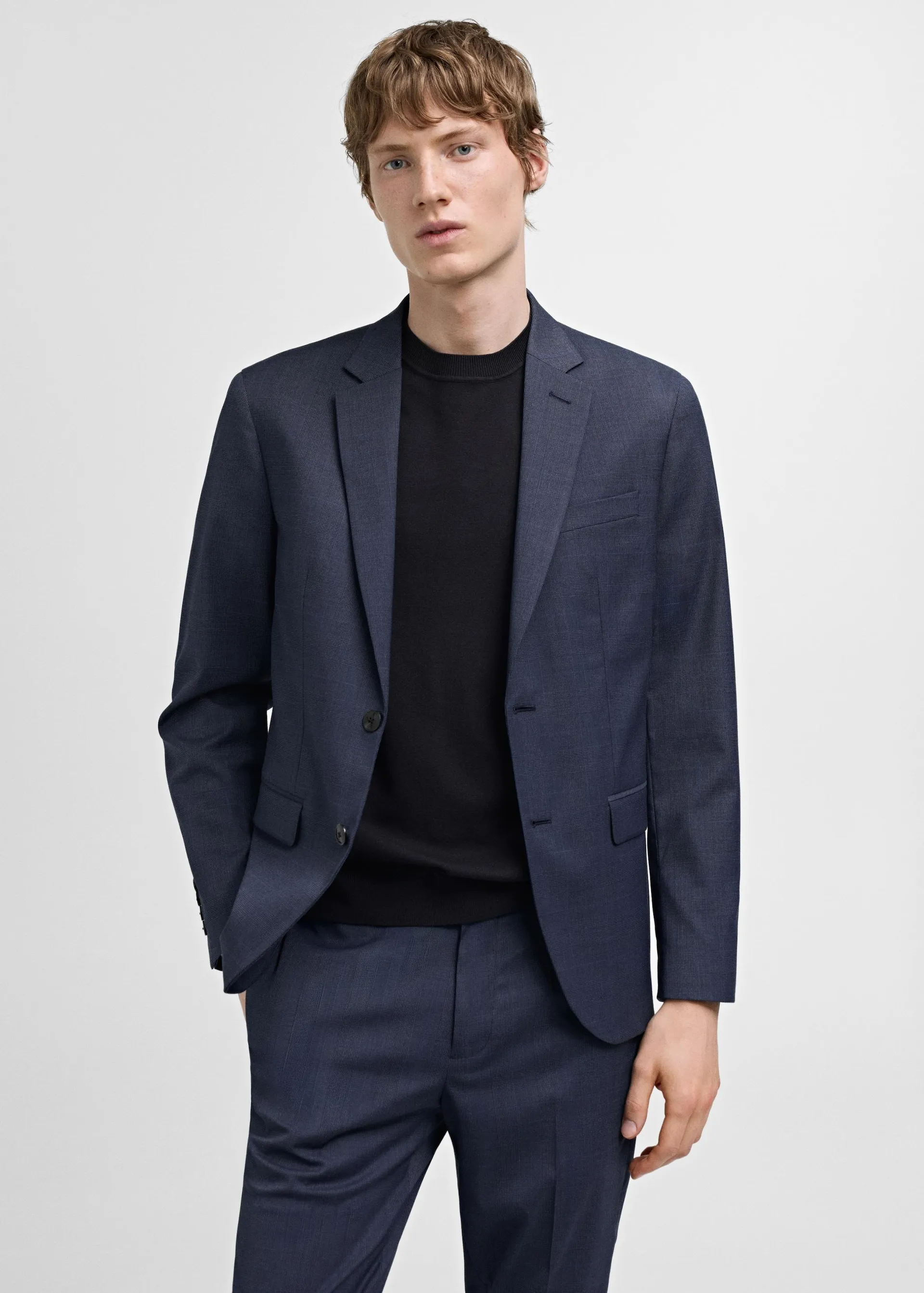 Super slim-fit blazer van stretch stof