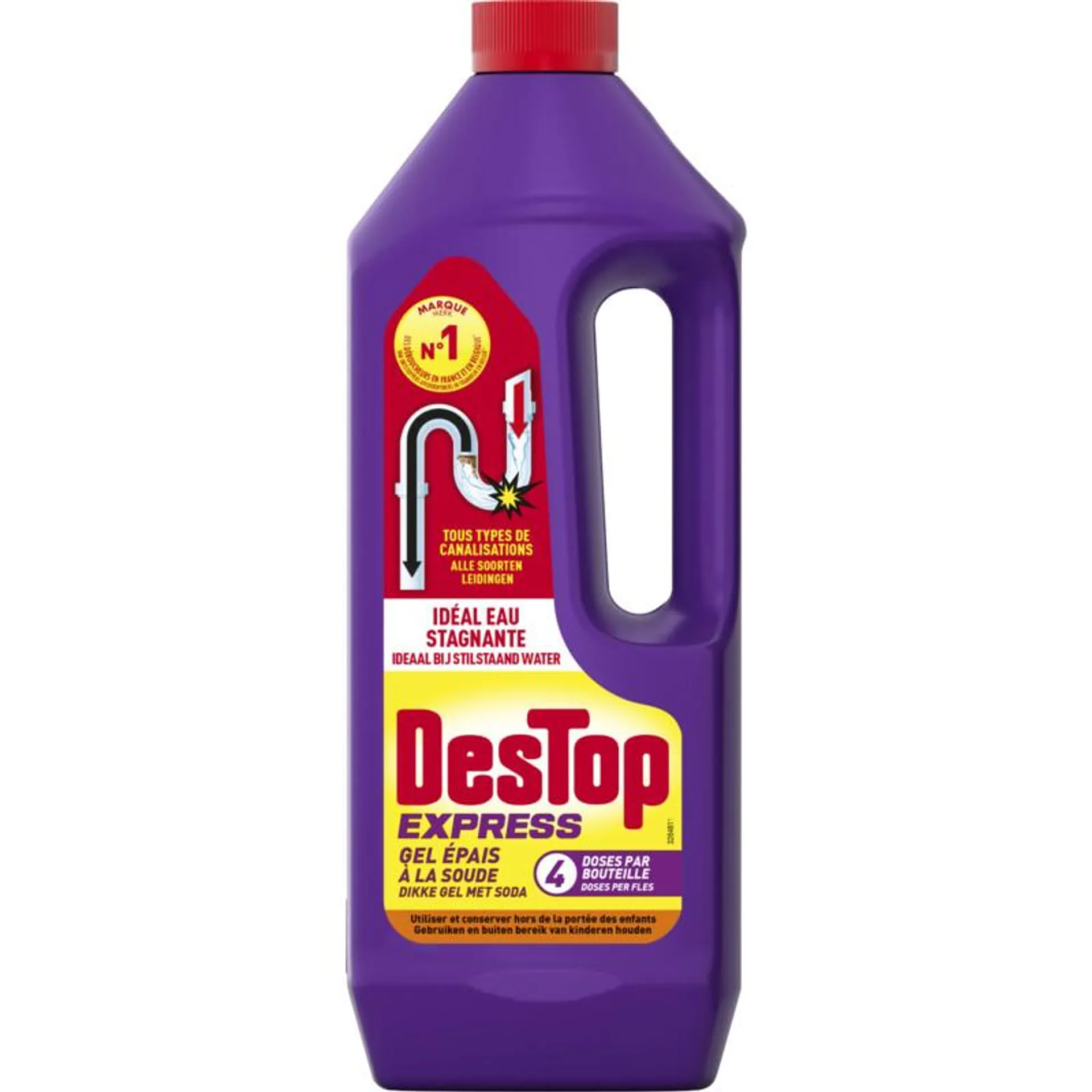 Destop Gel express ontstopper met soda