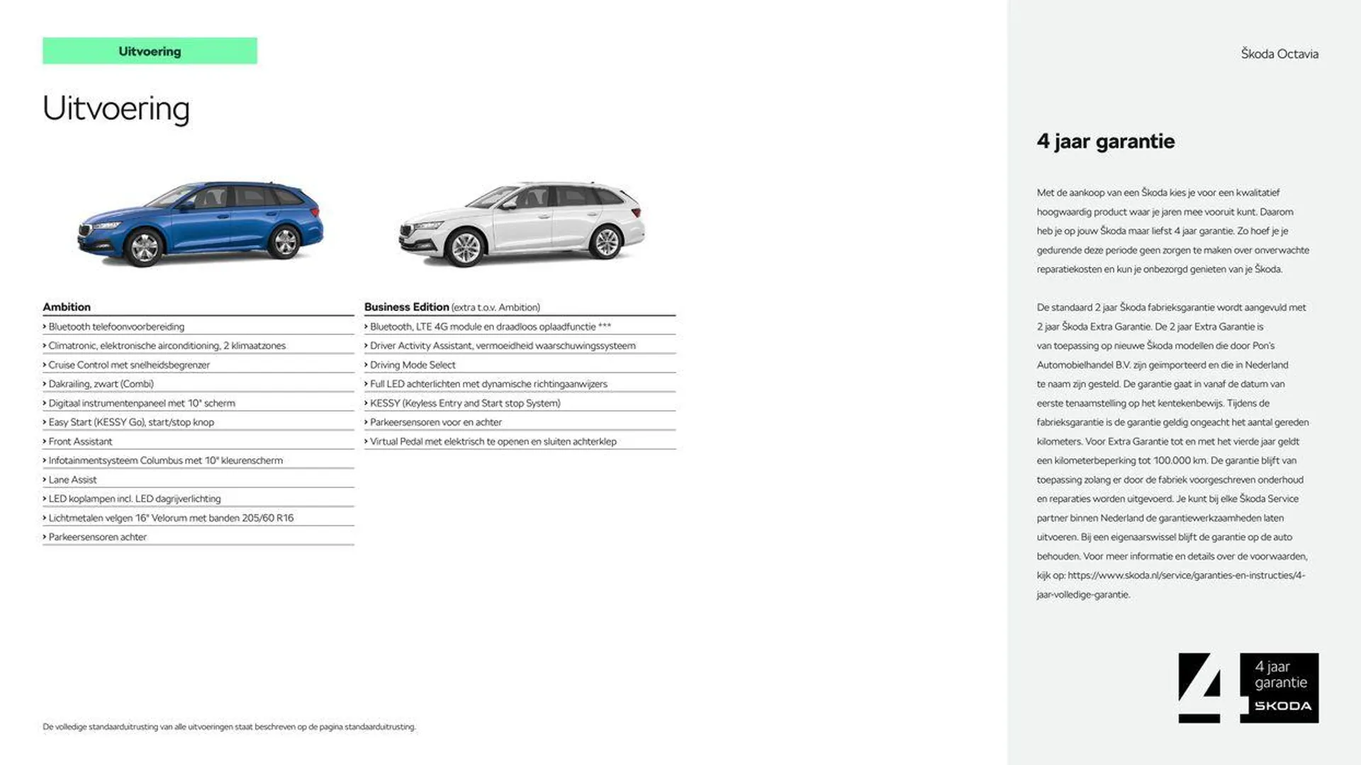 Škoda Octavia Combi prijslijst per 1 januari 2024 van 6 maart tot 6 maart 2025 - Folder pagina 3