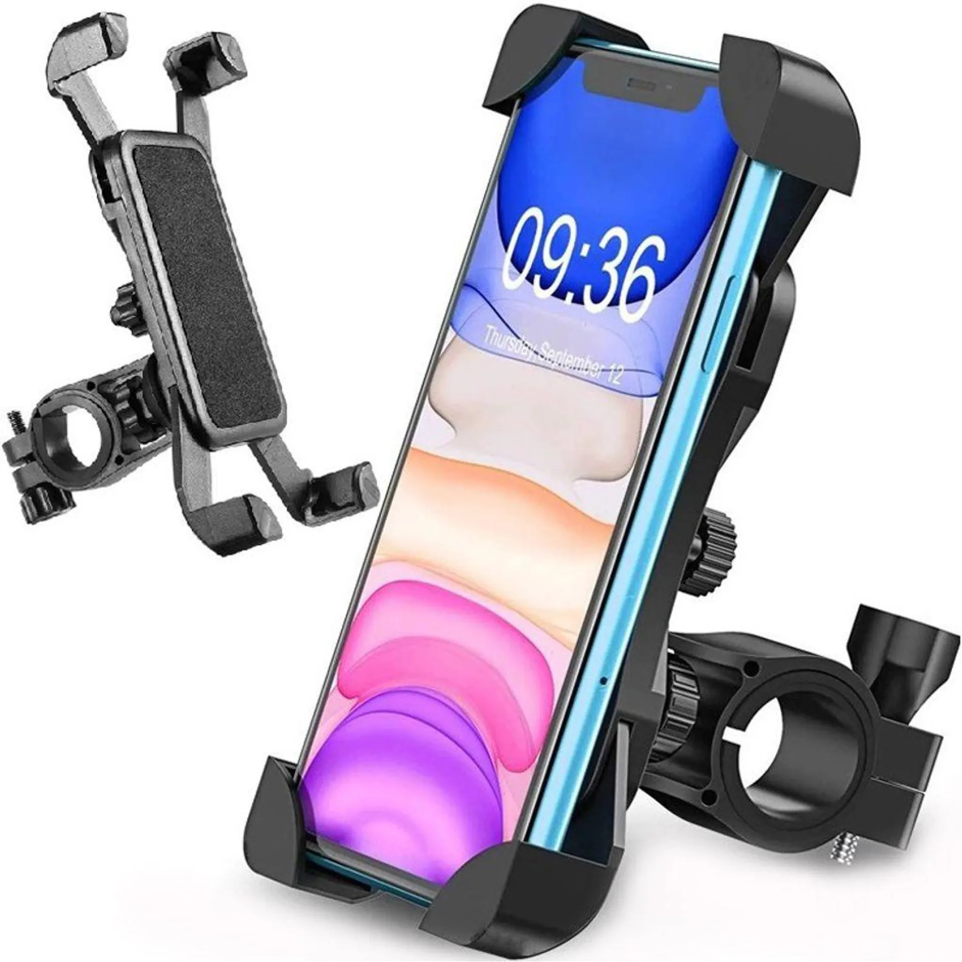 Fahrrad Handyhalterung Verstellbare Anti-Schock Lenker Handy Halterung Motorrad Scooter Handyhalter Fahrradlenker iPhone Huawei Samsung Xiaomi Retoo