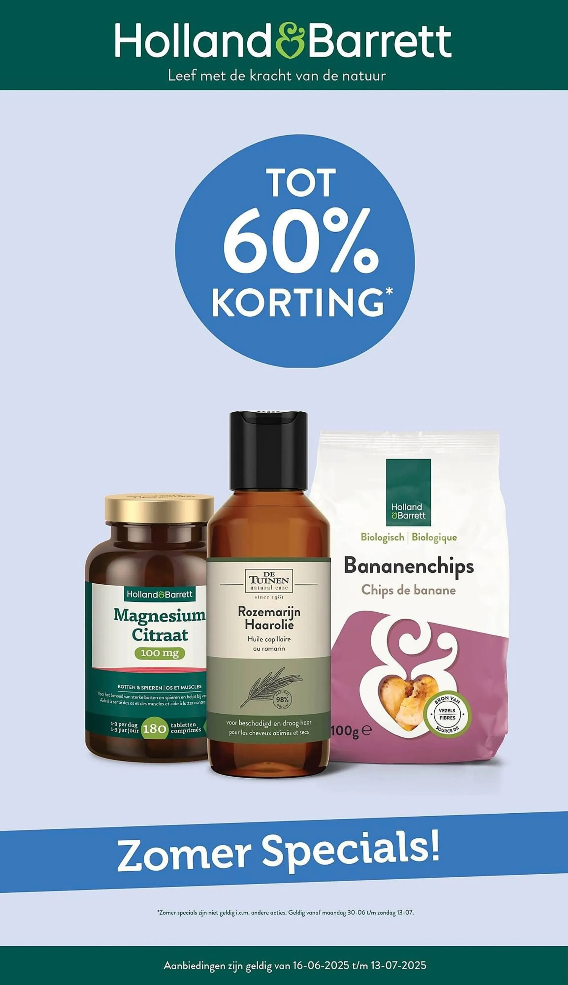 Holland & Barrett folder van 7 juli tot 13 juli 2025 - Folder pagina 1