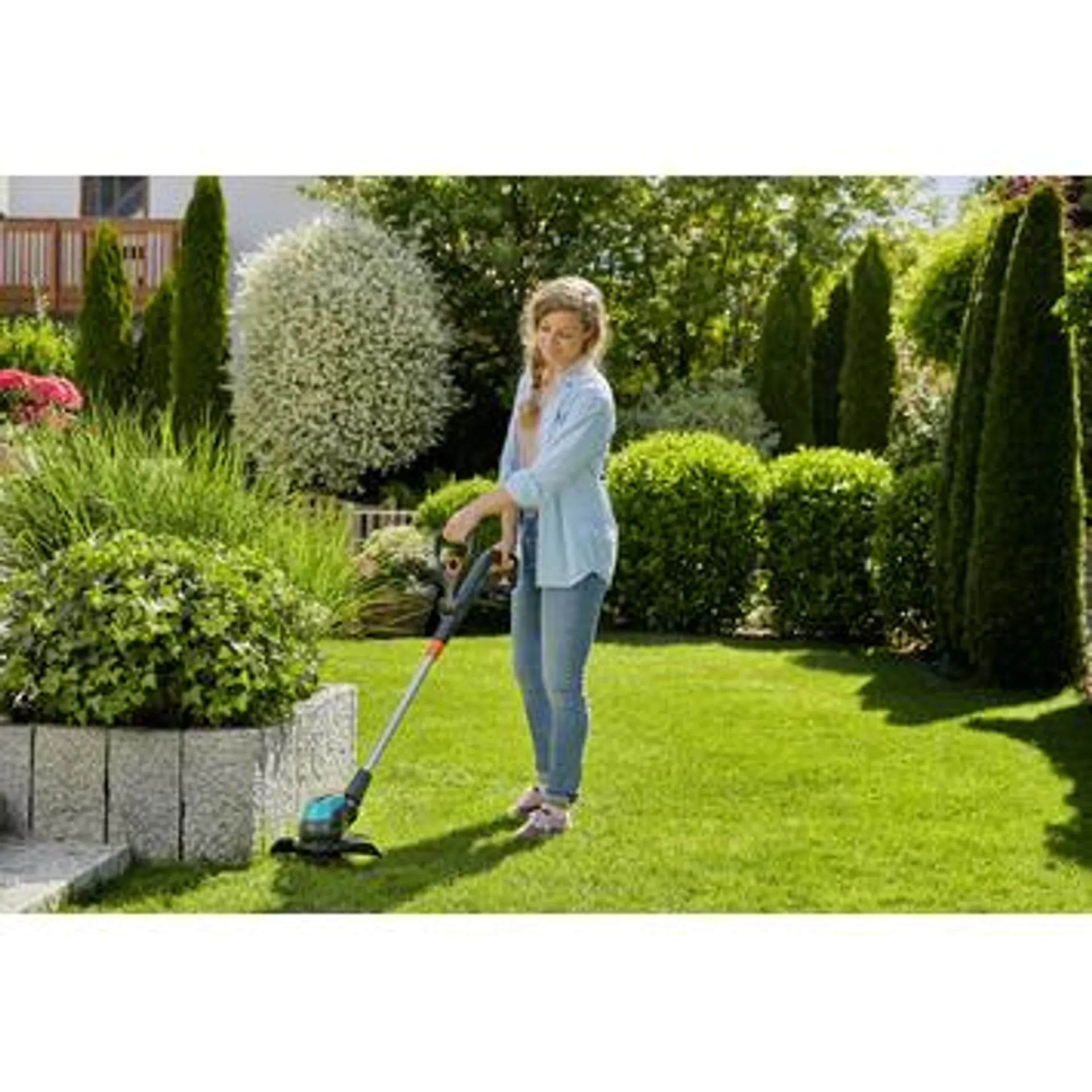 Gardena 18V trimmer EasyCut 23cm incl. accu + lader