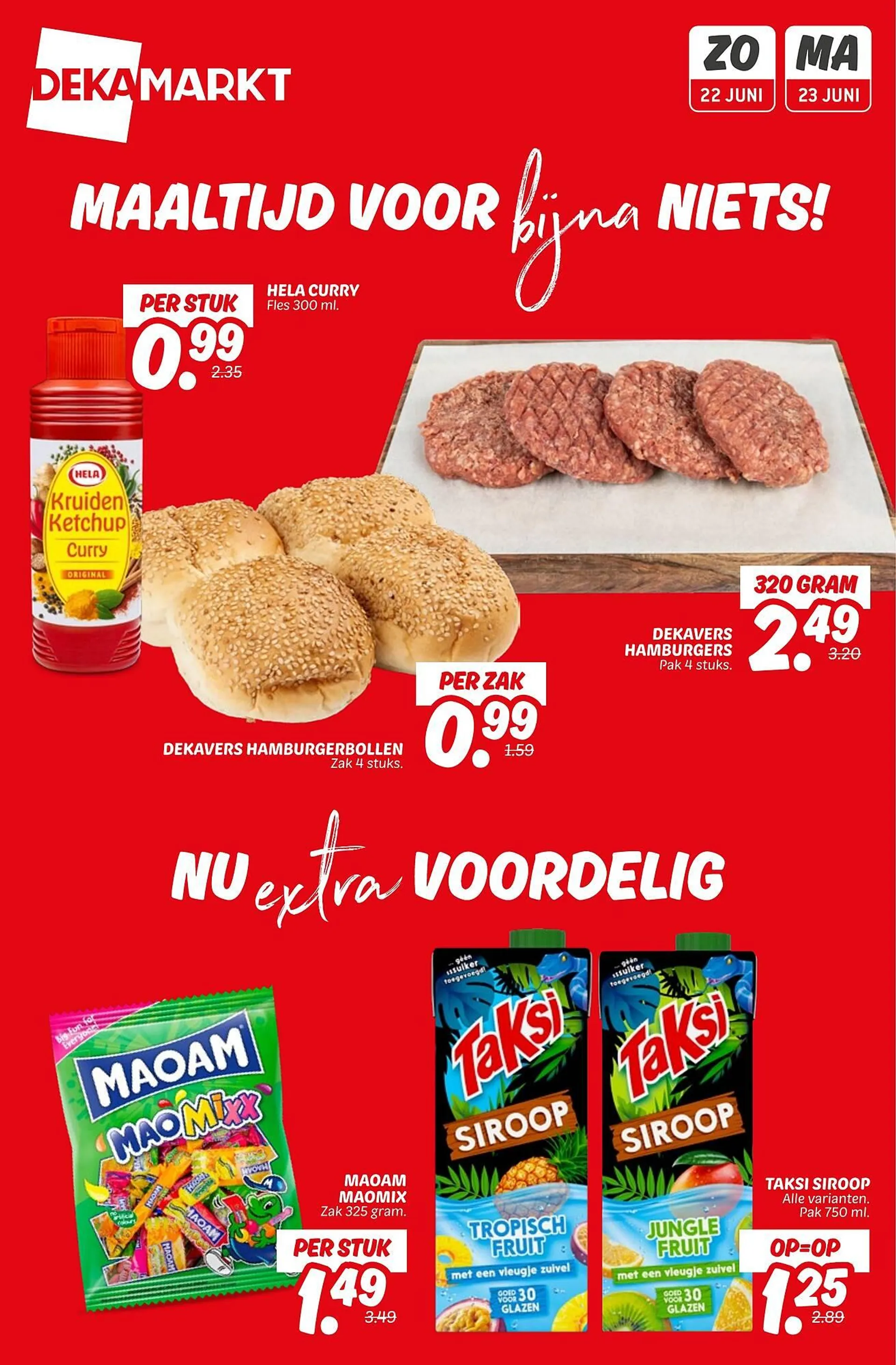 Dekamarkt folder - Nu of Nooit voordeel van 22 juni tot 23 juni 2025 - Folder pagina 1