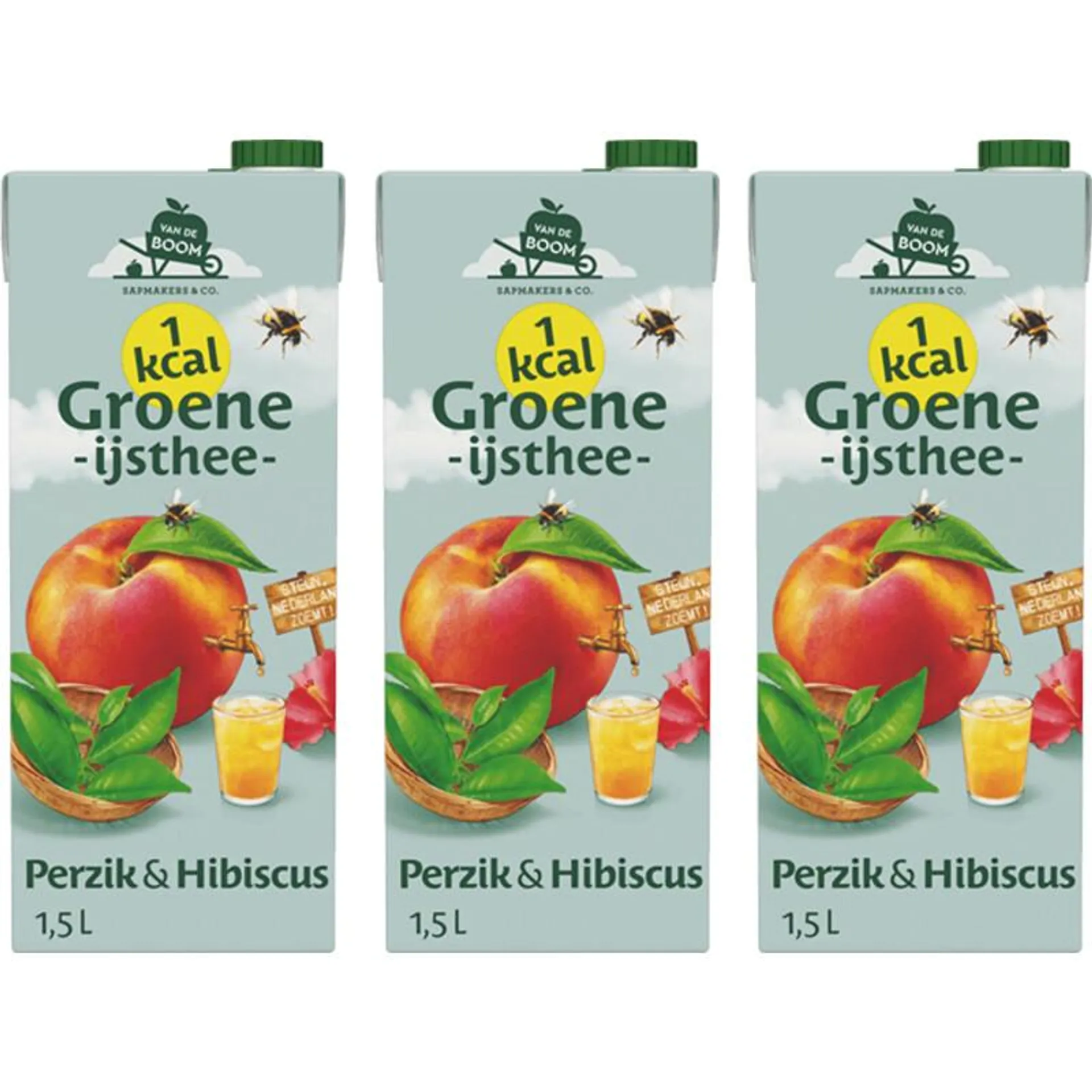 Van de Boom ijsthee Perzik 3-pack