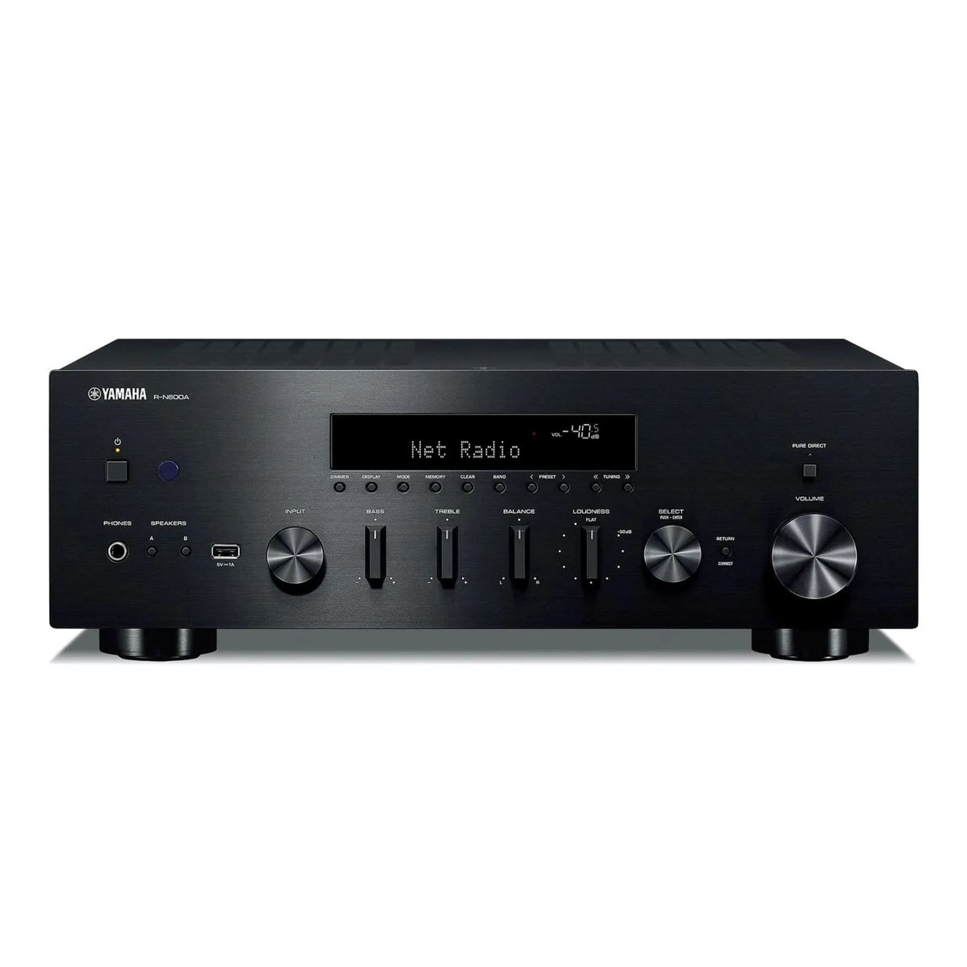 Yamaha RN600A ZWART Netwerk receiver met MusicCast met 70,= cashback via Yamaha