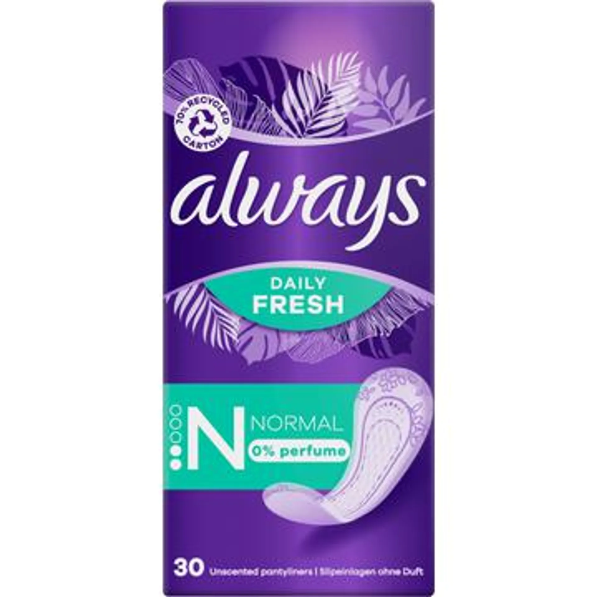 Always Daily Fresh Normal 0% Parfum x30