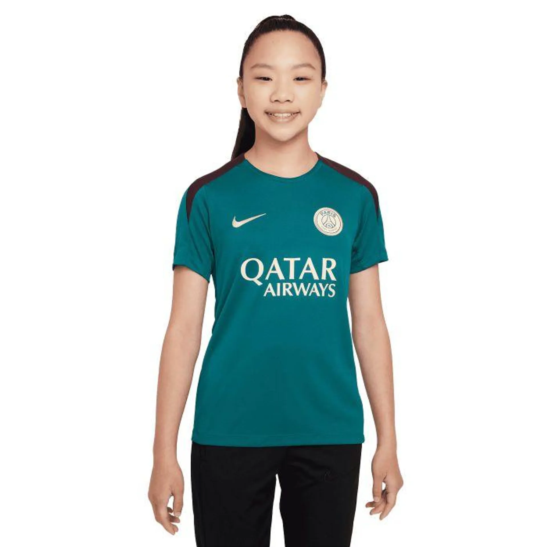 Paris Saint-Germain Strike Dri-FIT voetbalshirt junior geode teal bordeaux guava ice