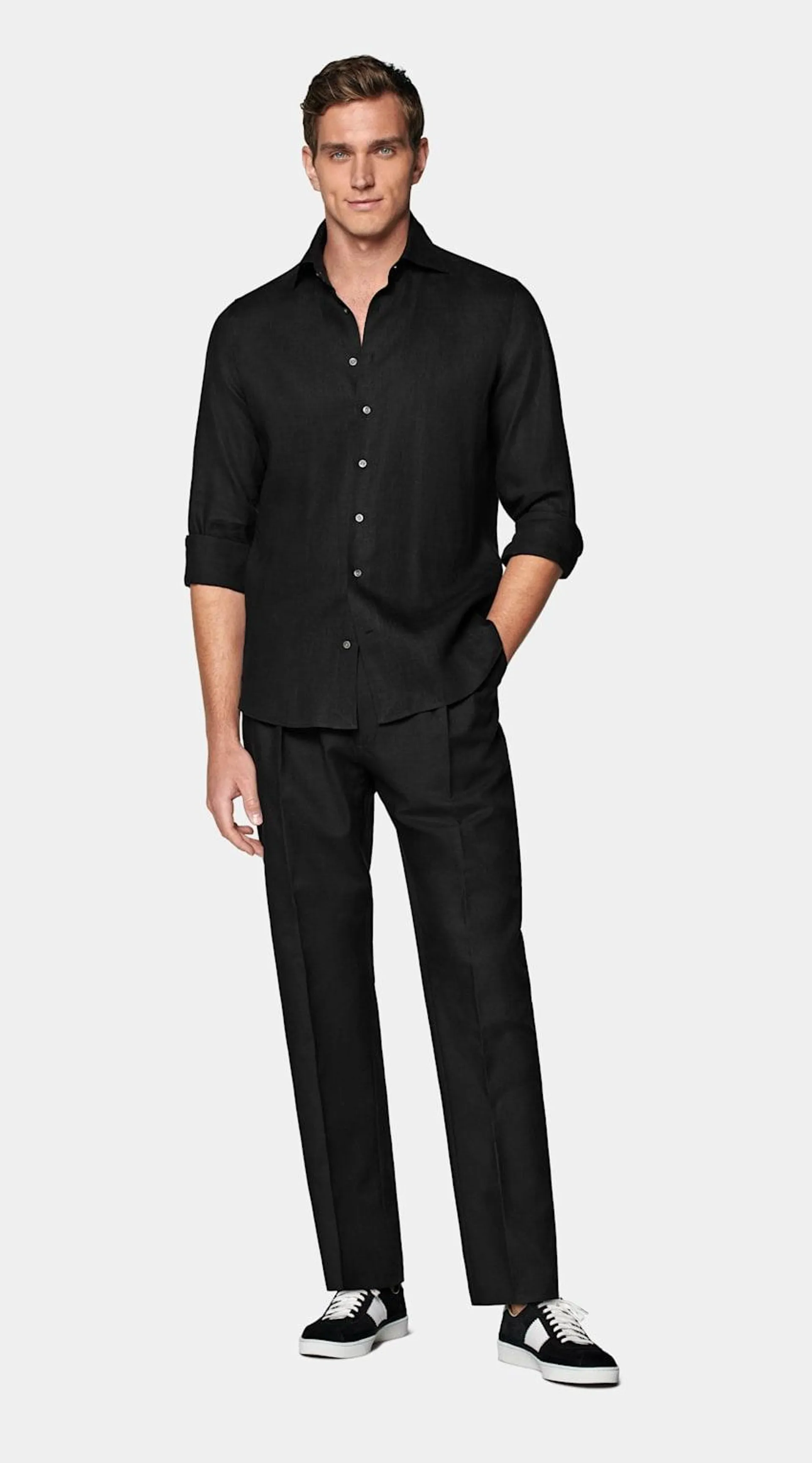 Black Tailored Fit Shirt