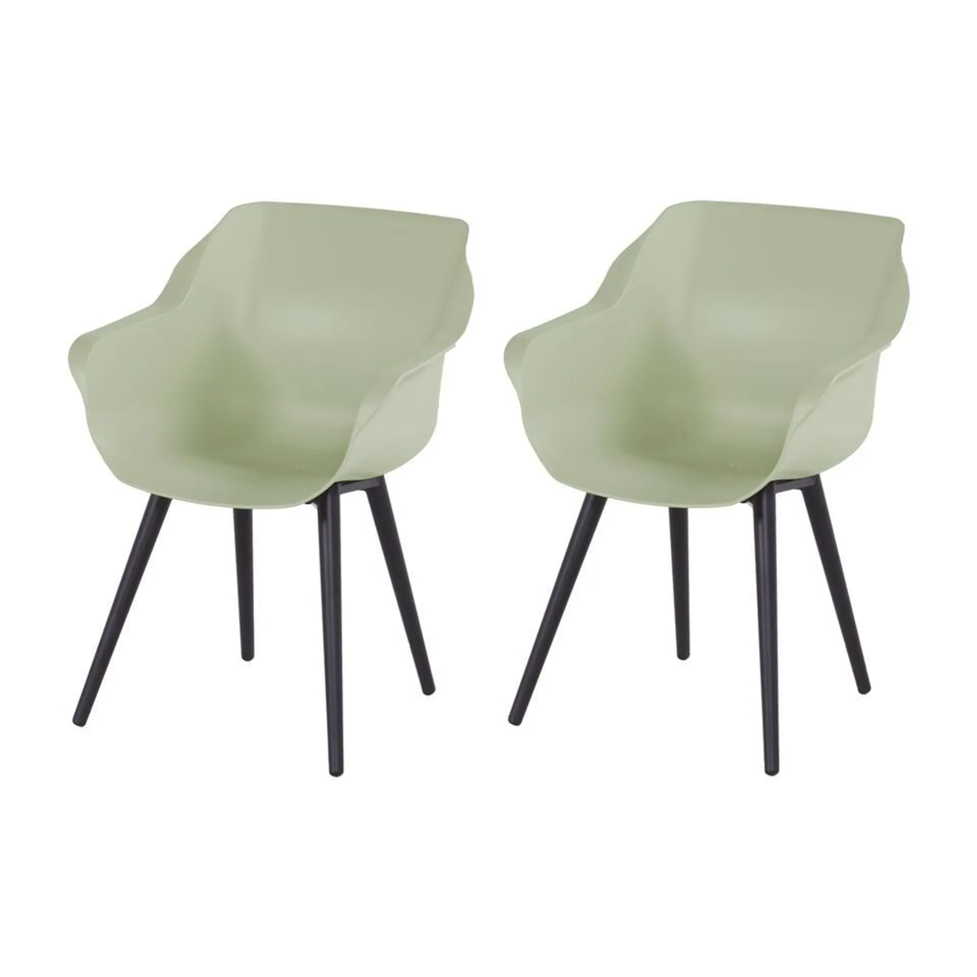 Hartman Sophie Studio dining armstoel - French green - Set van 2