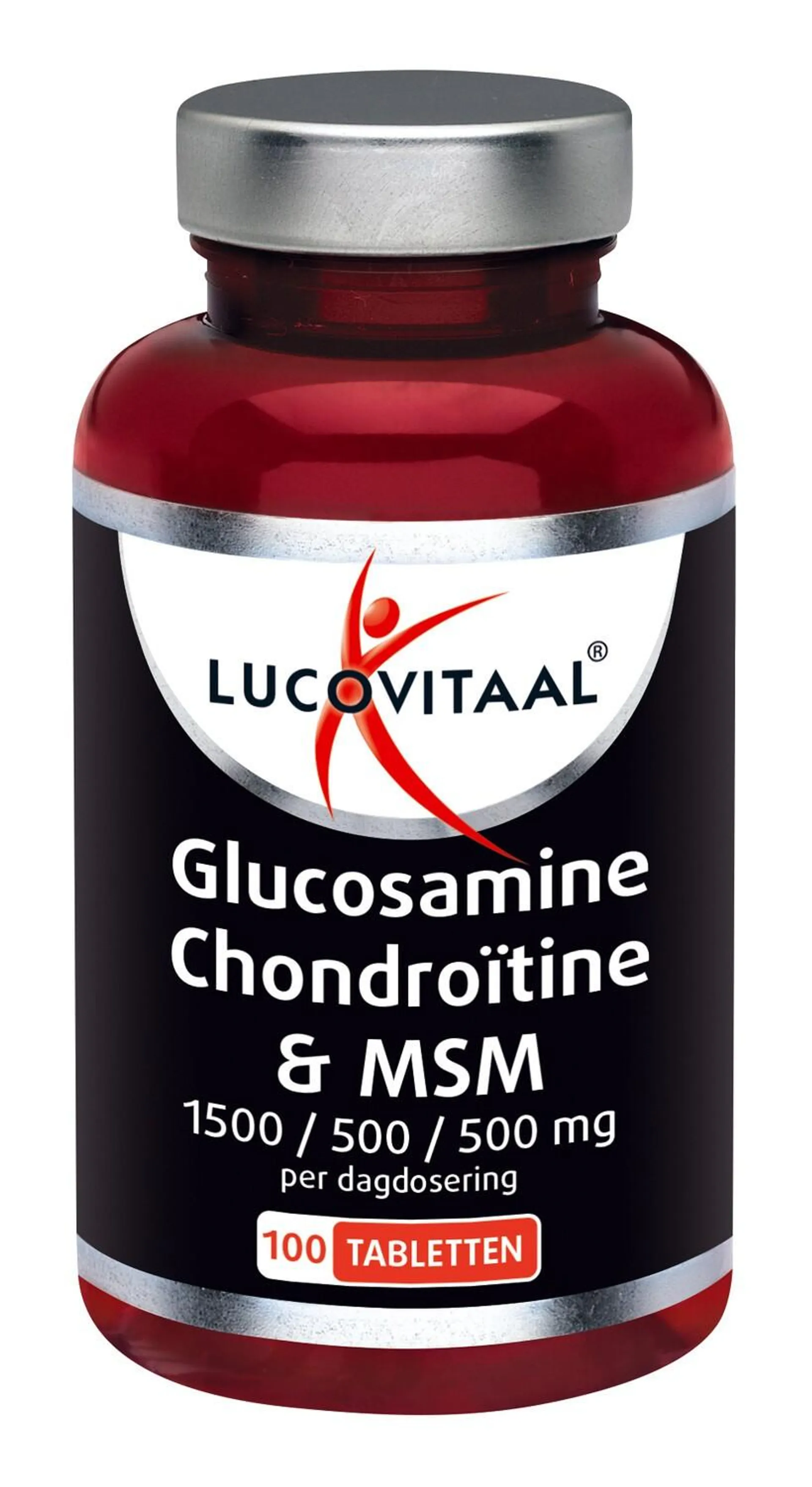 Lucovitaal Glucosamine chondroitine MSM 100 tabletten