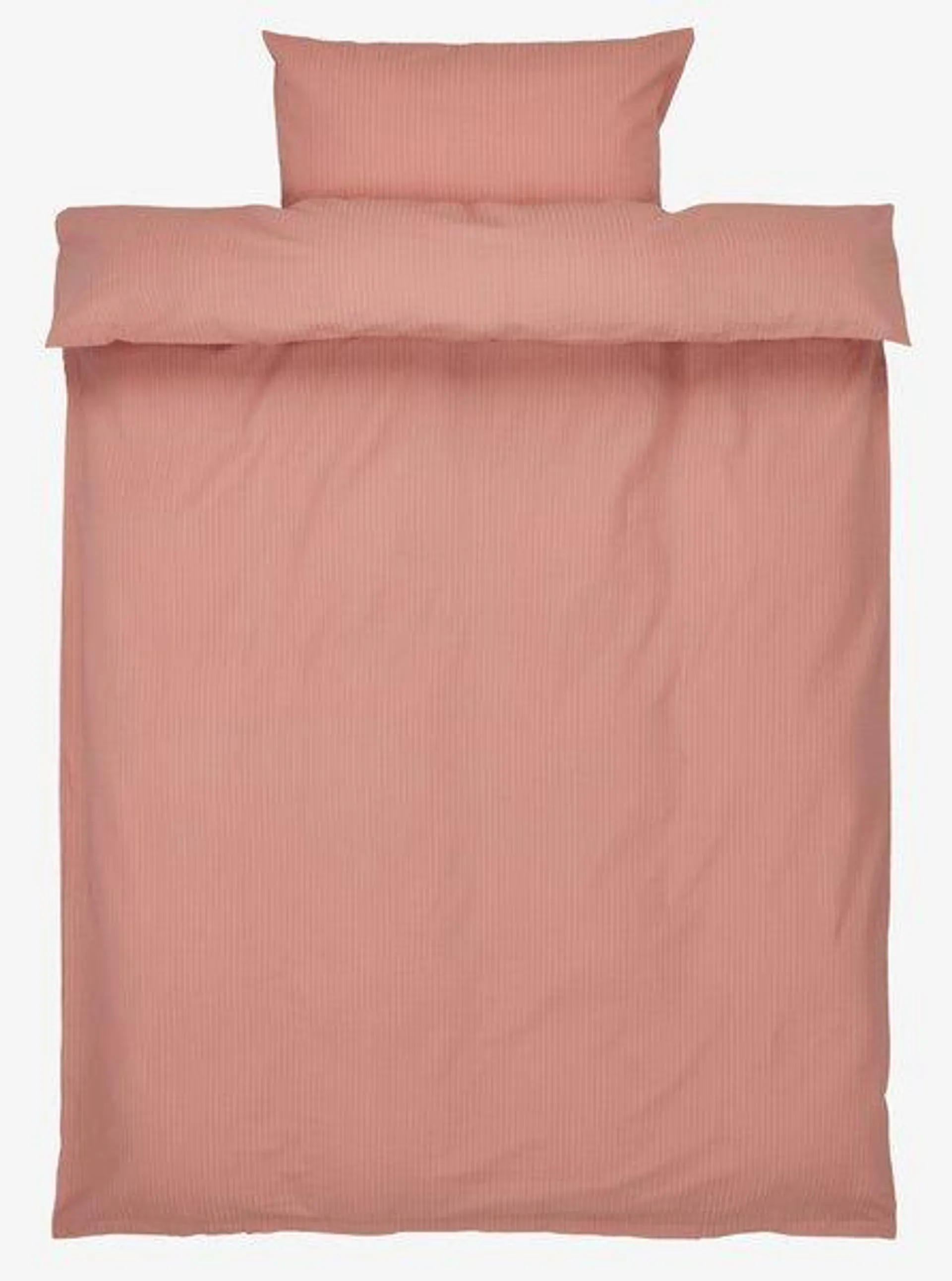 Dekbedovertrek TINNE crêpe 140x200 oud roze