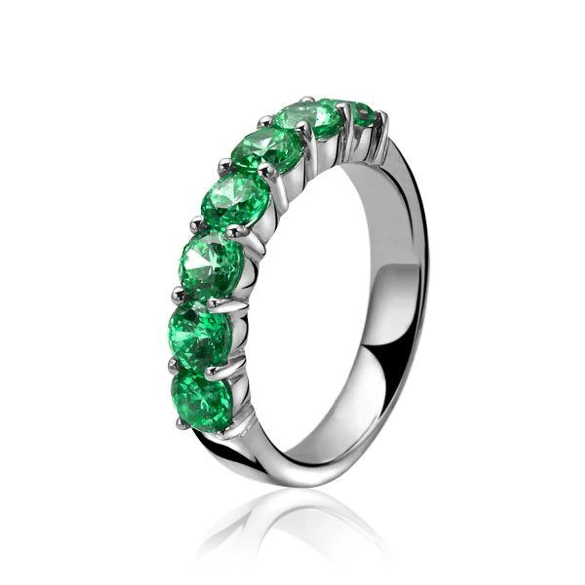 ZINZI Sterling Silver Ring Green ZIR1000G