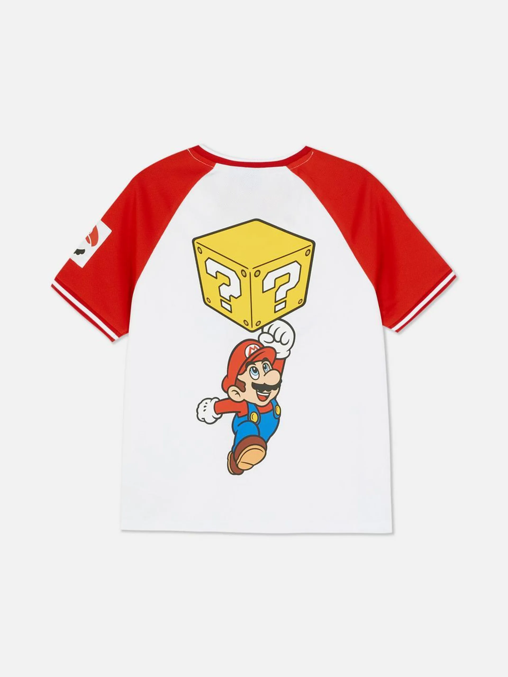 T-shirt met raglanmouwen Super Mario