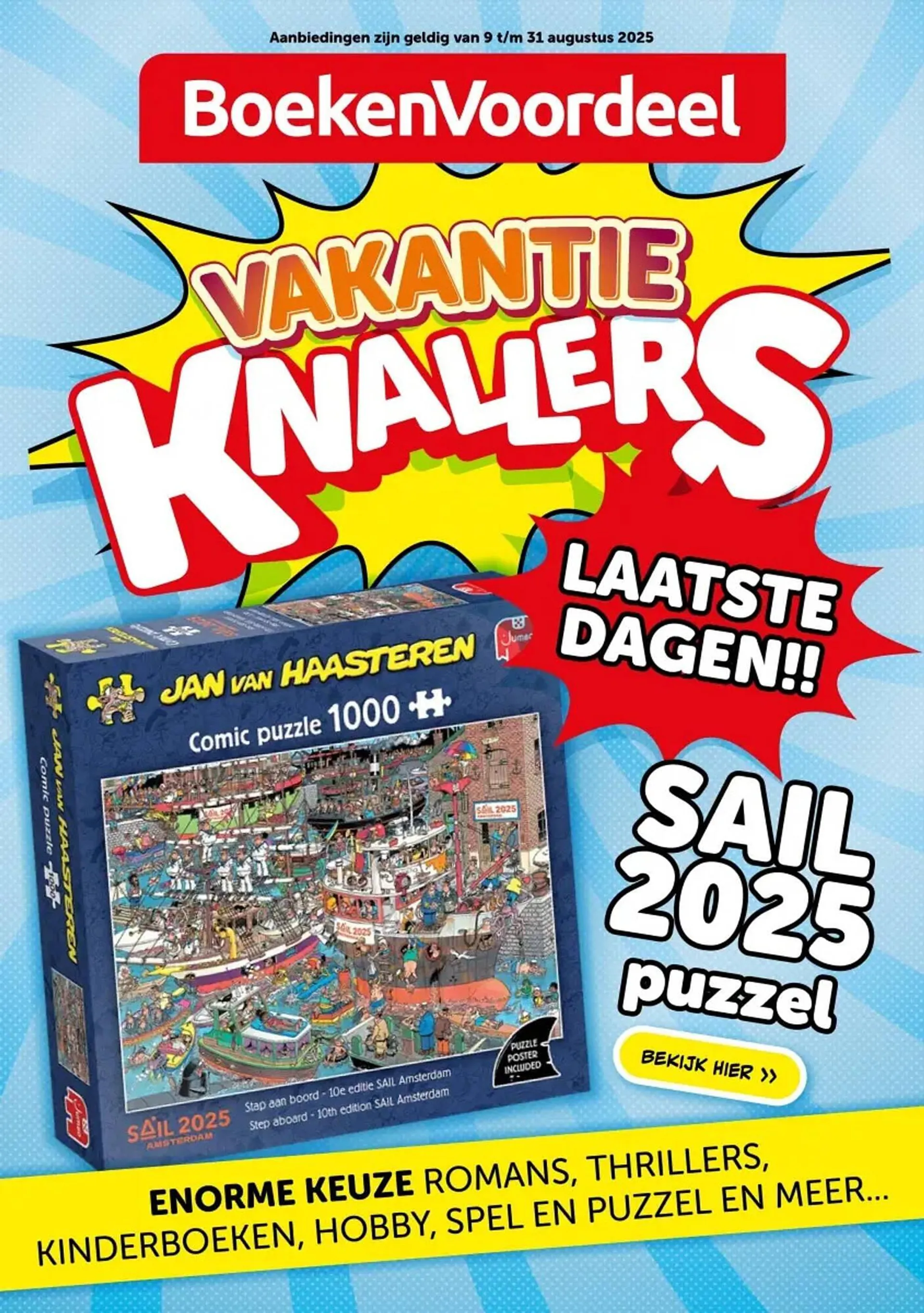 Boekenvoordeel folder van 9 augustus tot 31 augustus 2025 - Folder pagina 1