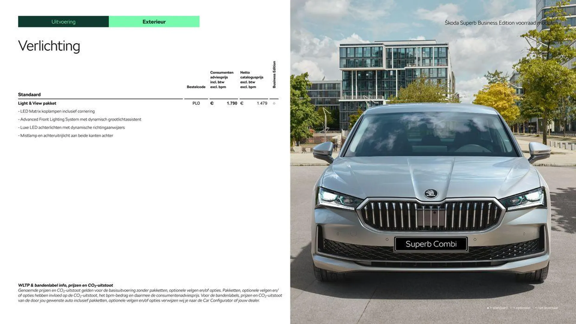 Škoda Superb (Combi) Prijslijst per 4 juli 2024 van 20 juli tot 20 juli 2025 - Folder pagina 10