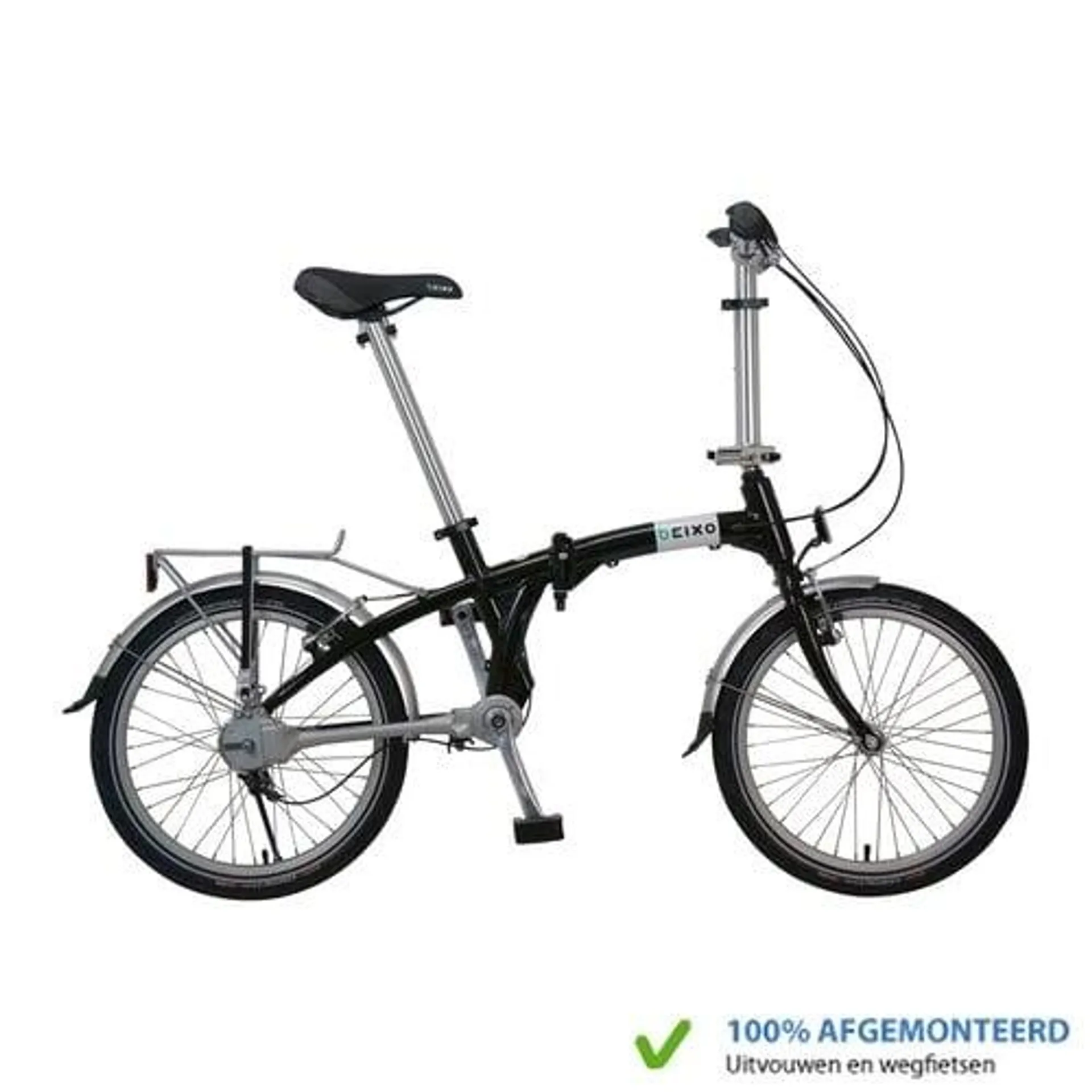 Beixo Vouwfiets Compact met cardanas Zwart