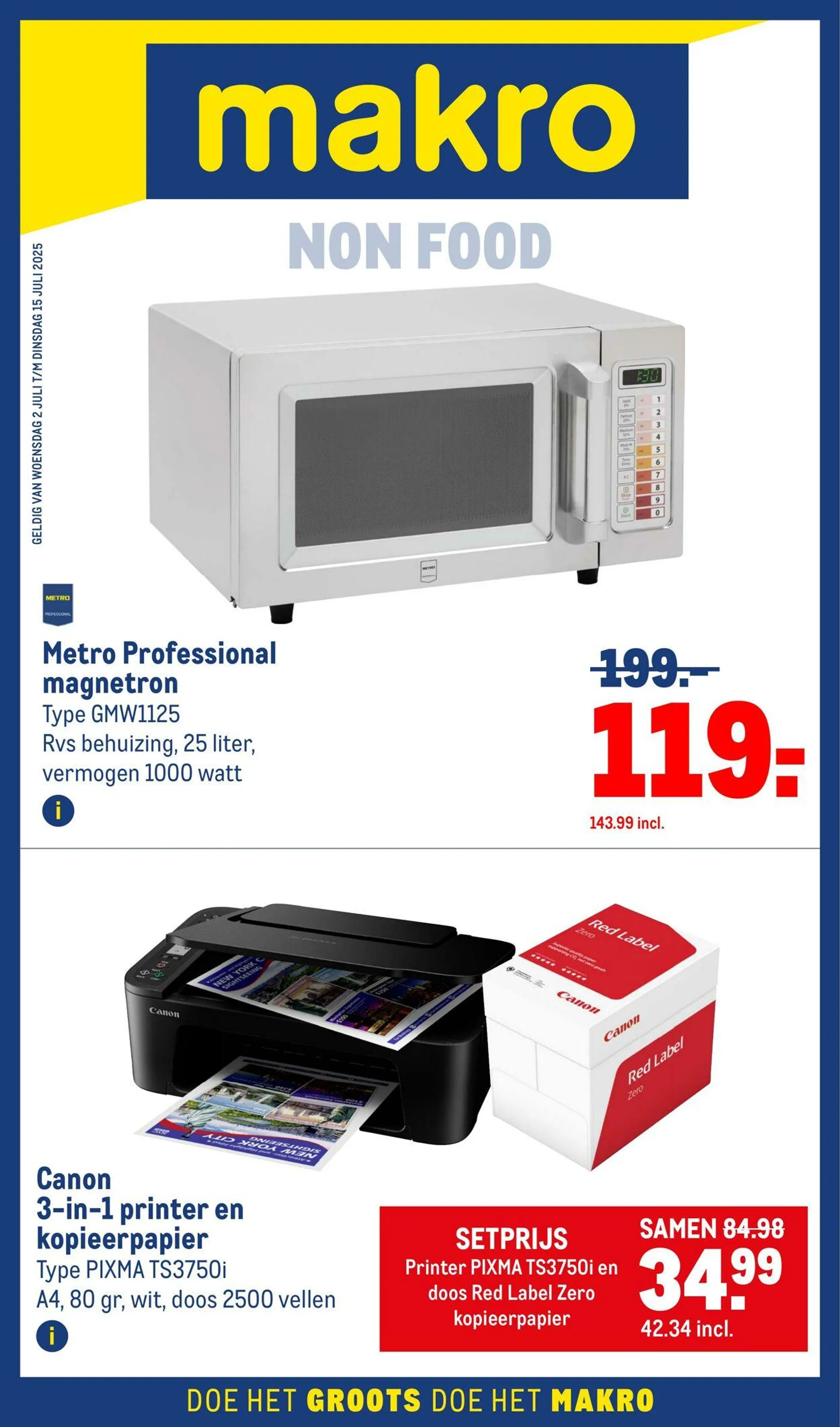 Makro van 2 juli tot 15 juli 2025 - Folder pagina 1