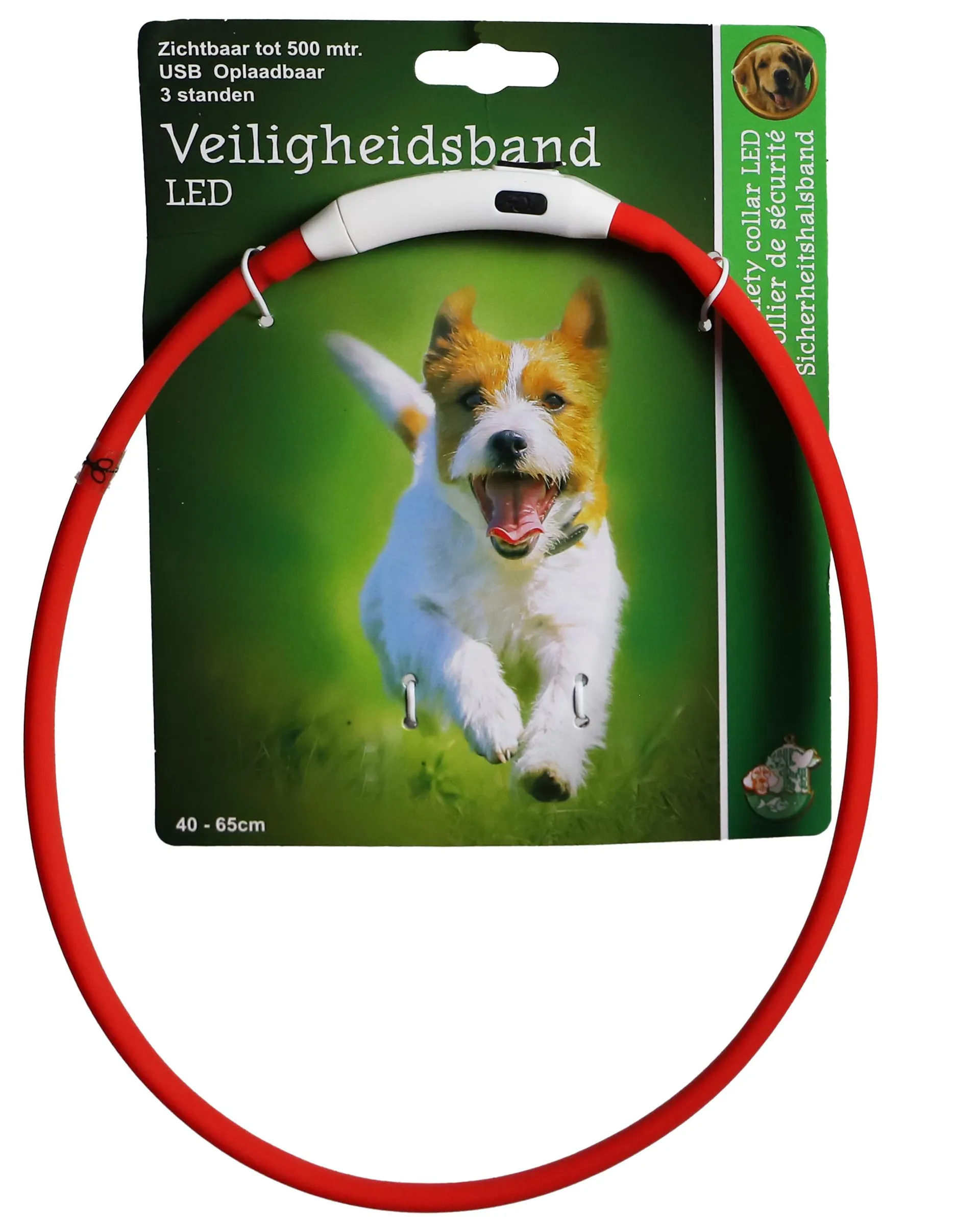 BOON Veiligheidshb. led 50-65cm rood