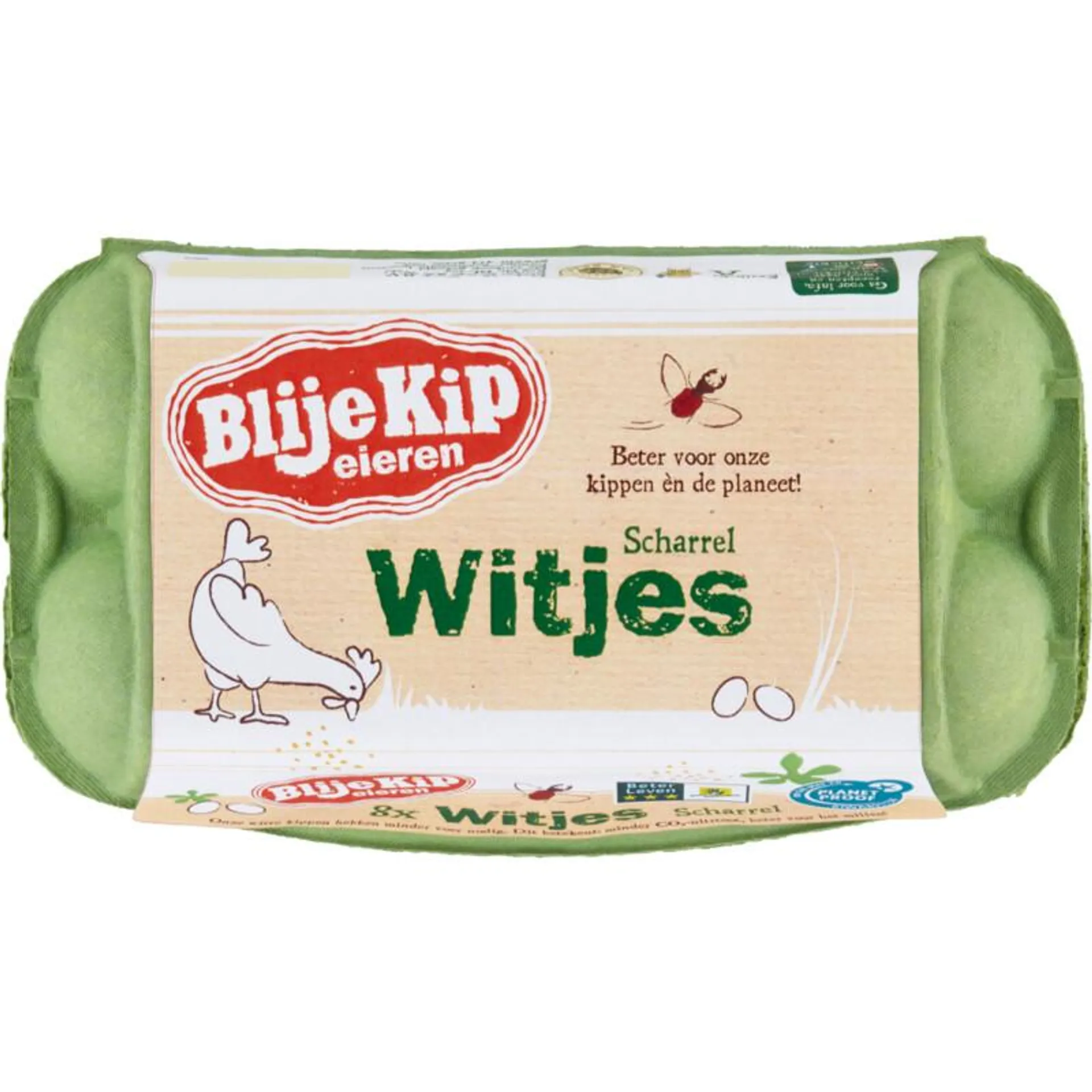 Blije Kip eieren Witjes