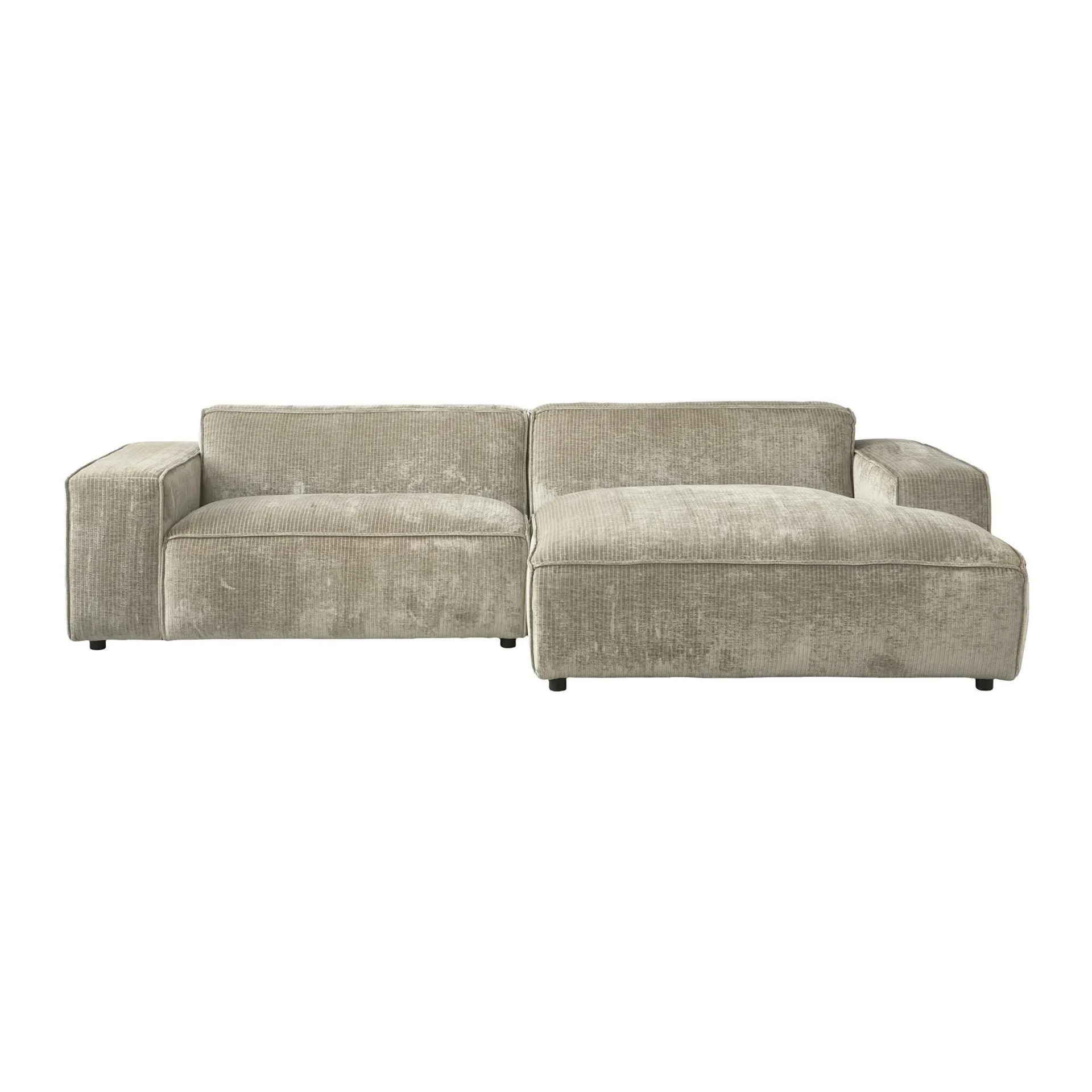 by fonQ Chunky Chaise Longue Rechts - Champagne - Rib