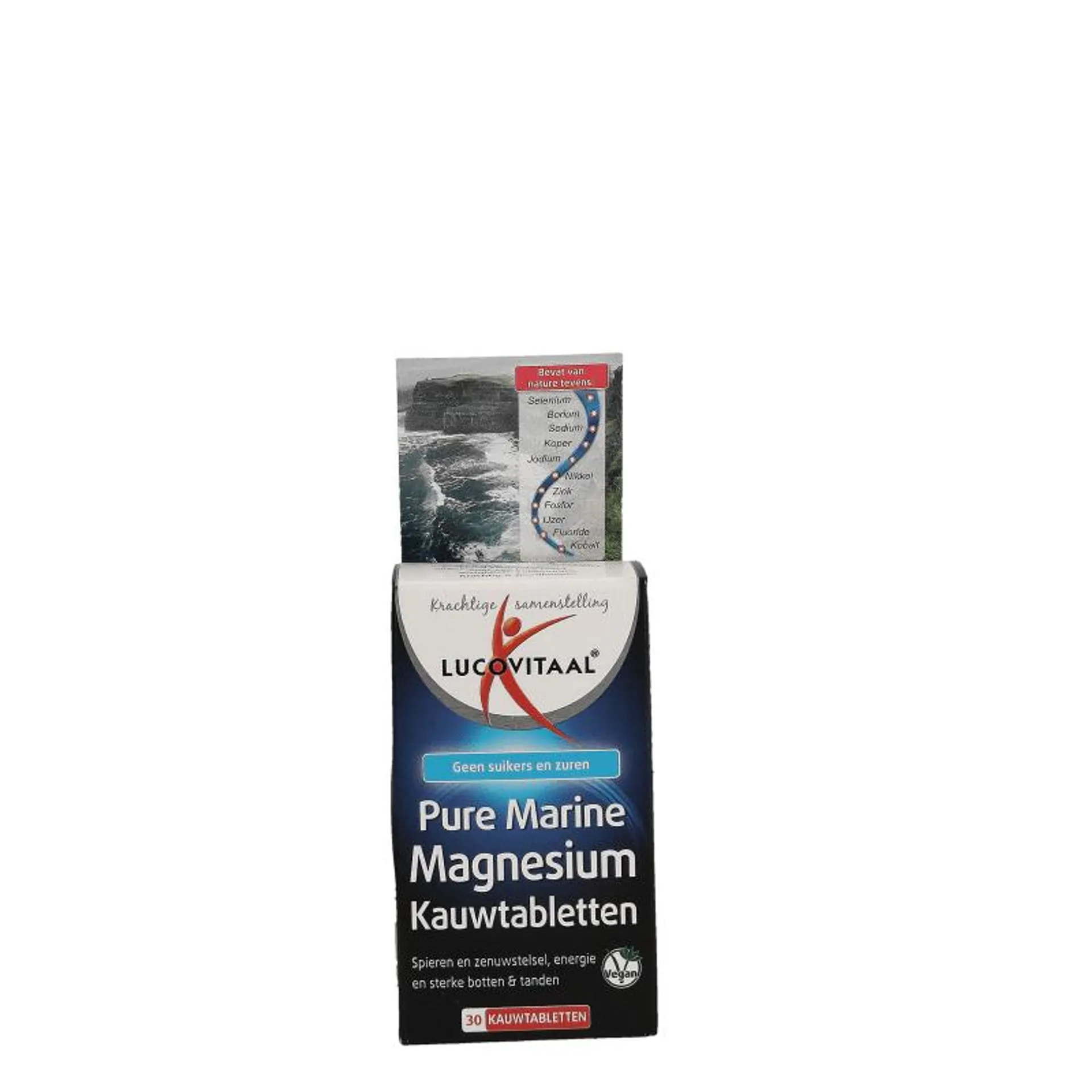 Lucovitaal Pure marine magnesium 30 kauwtabletten