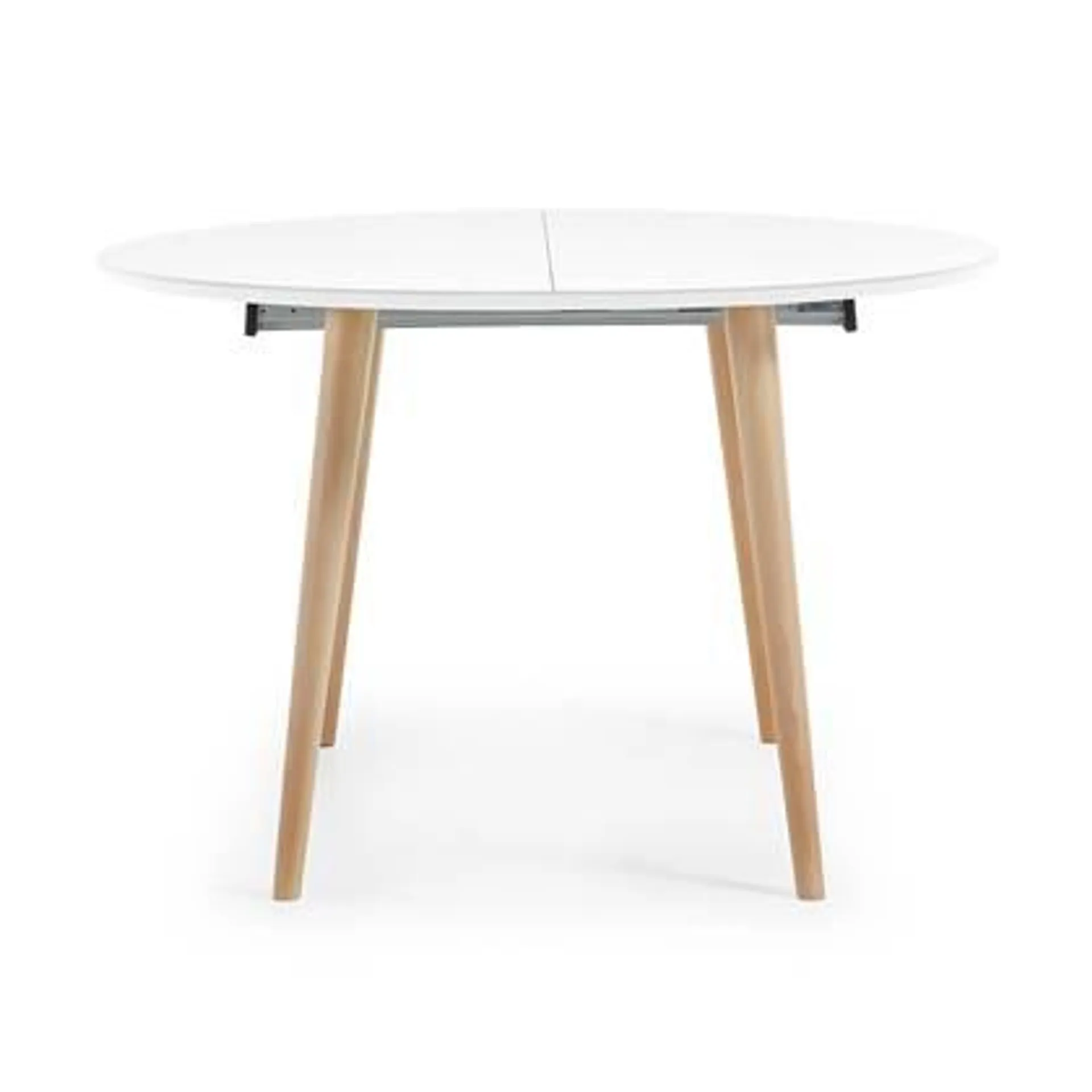 Kave Home Oqui Eettafel Uitschuifbaar - 120/200 x 120 cm - Wit