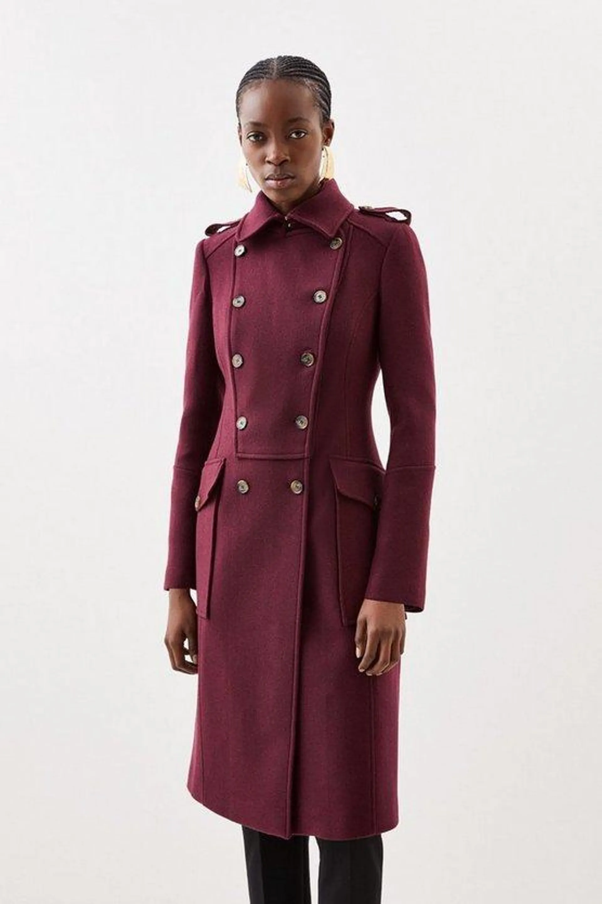 Italian Manteco Wool Military Coat