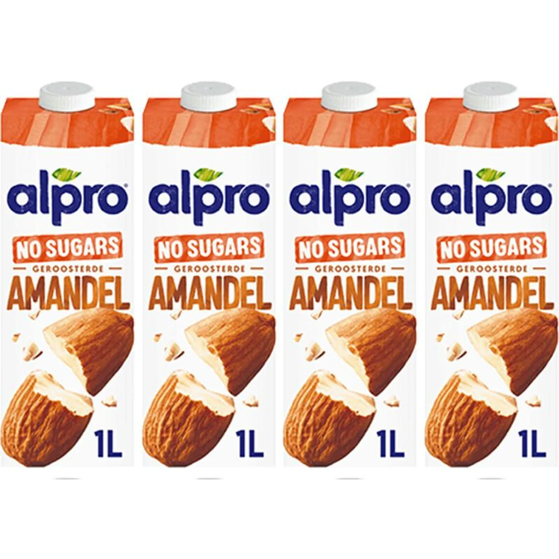 Alpro Amandeldrink zonder suikers 4-pack