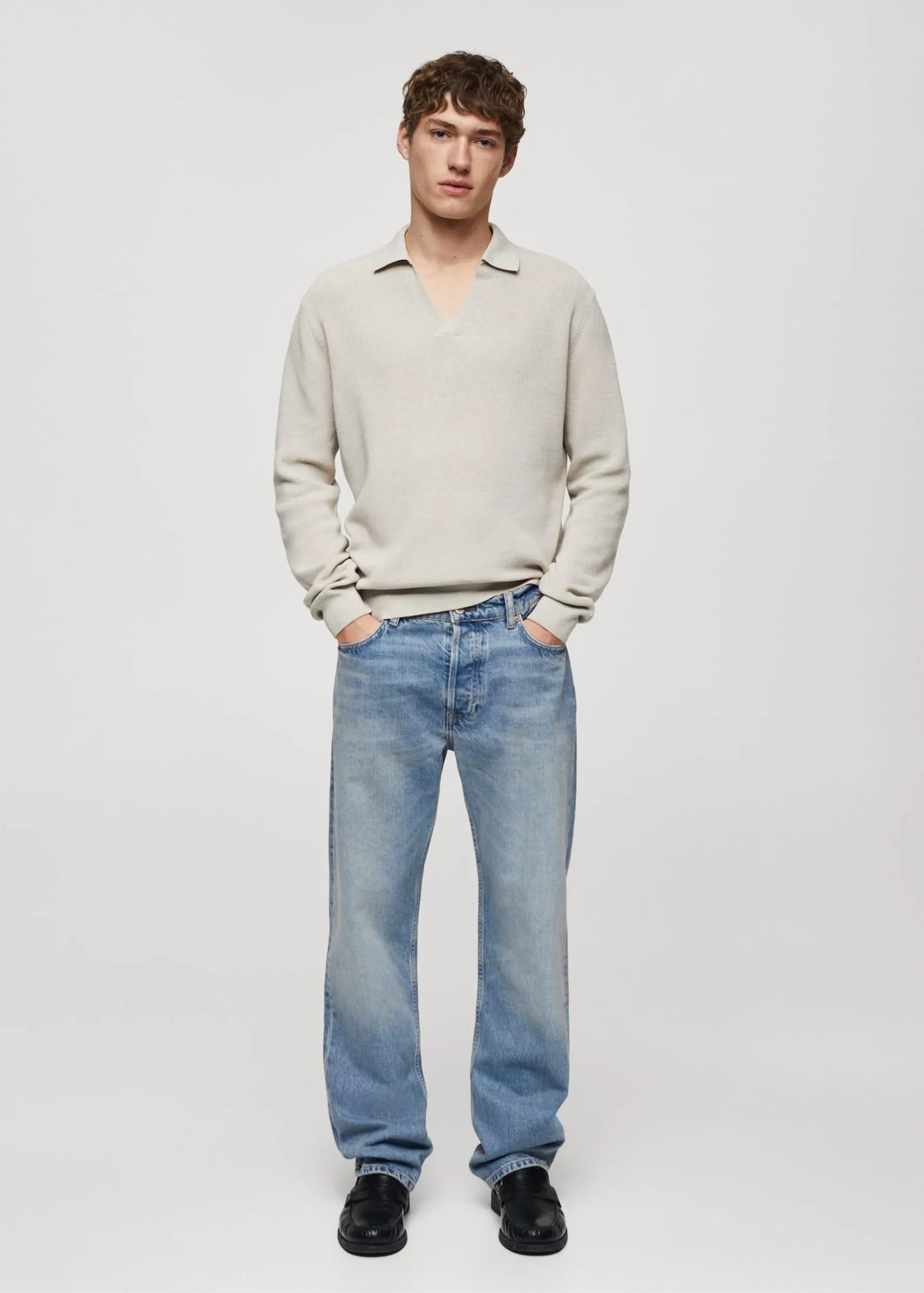 Relaxed-fit jeans met medium wassing