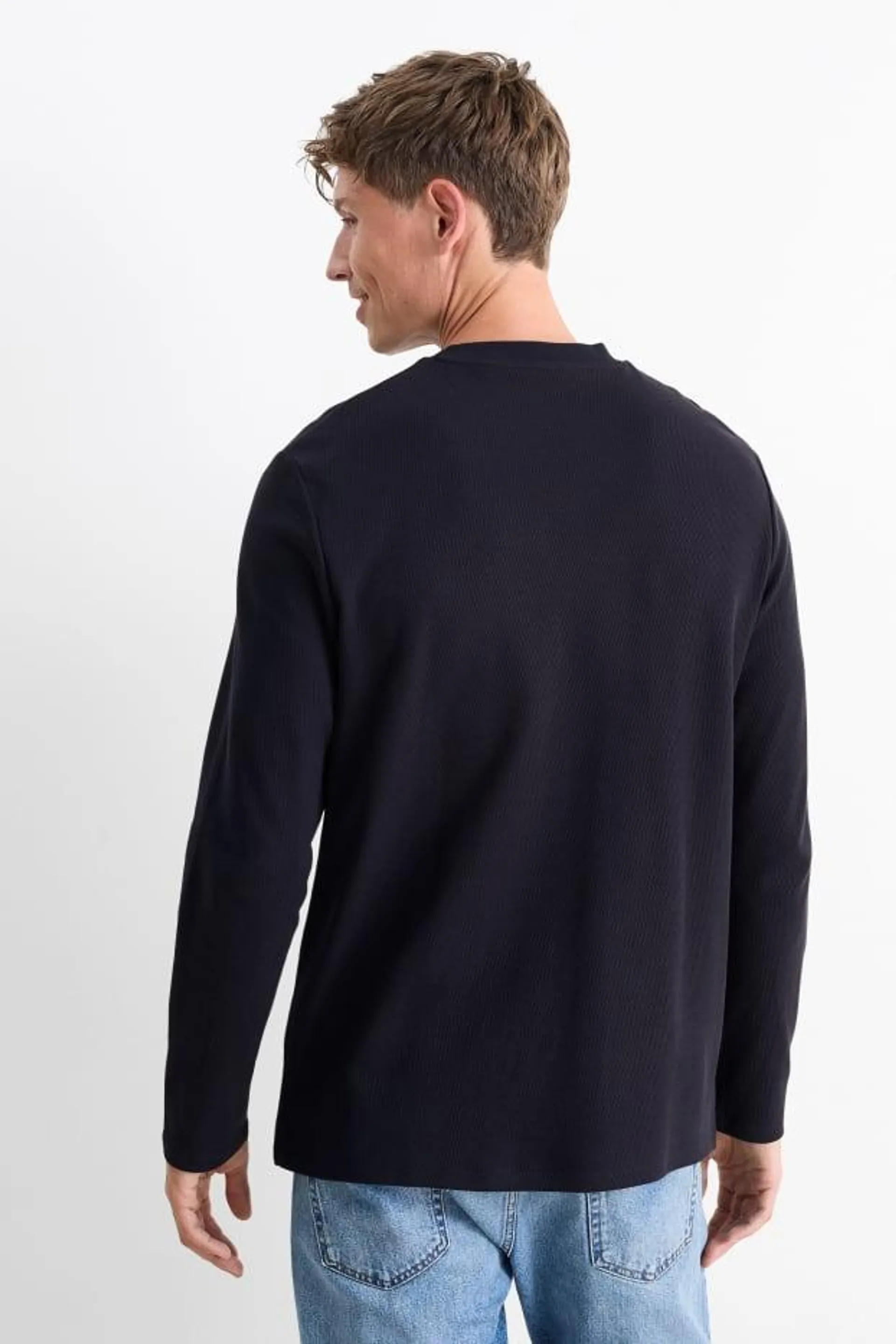 Long sleeve top - textured