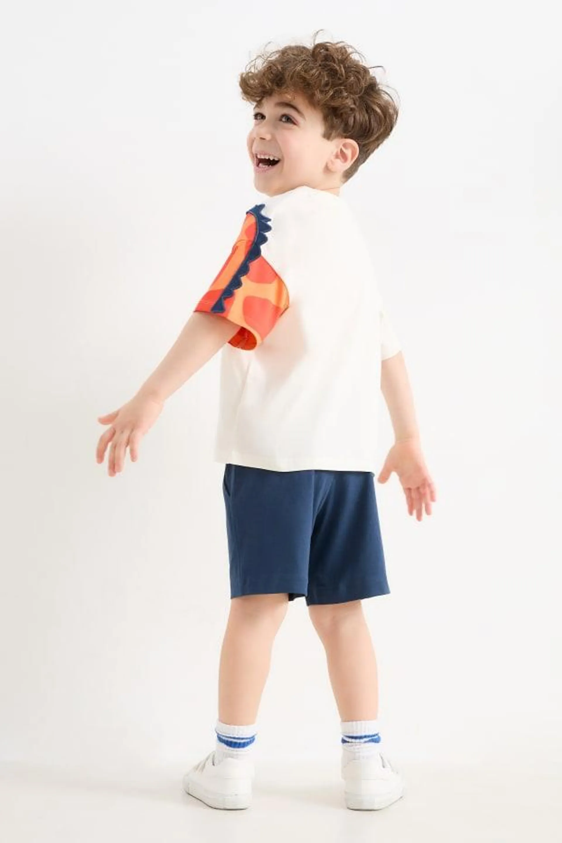 Giraffe - set - short sleeve T-shirt and shorts - 2 piece