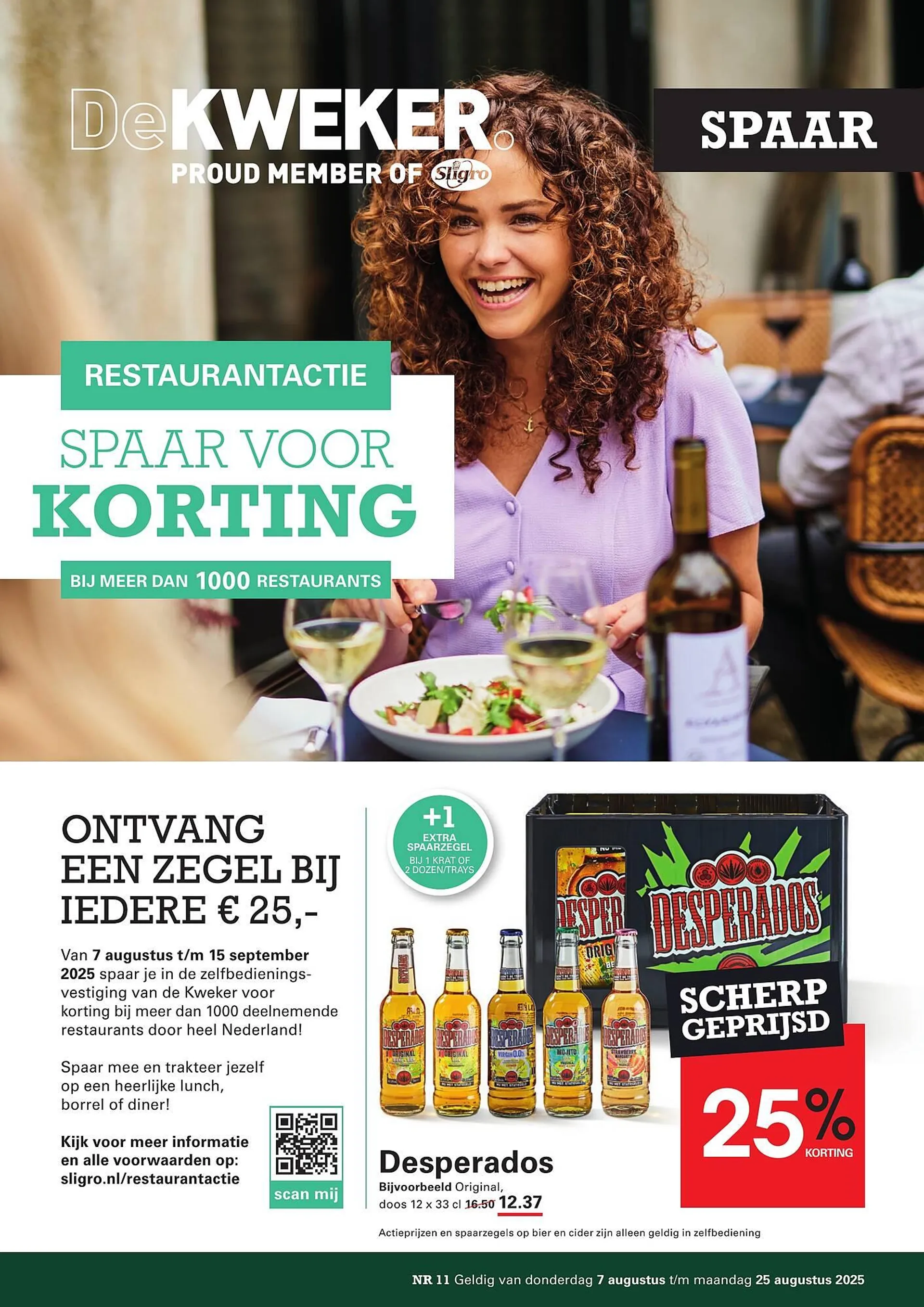 De Kweker folder van 7 augustus tot 25 augustus 2025 - Folder pagina 1