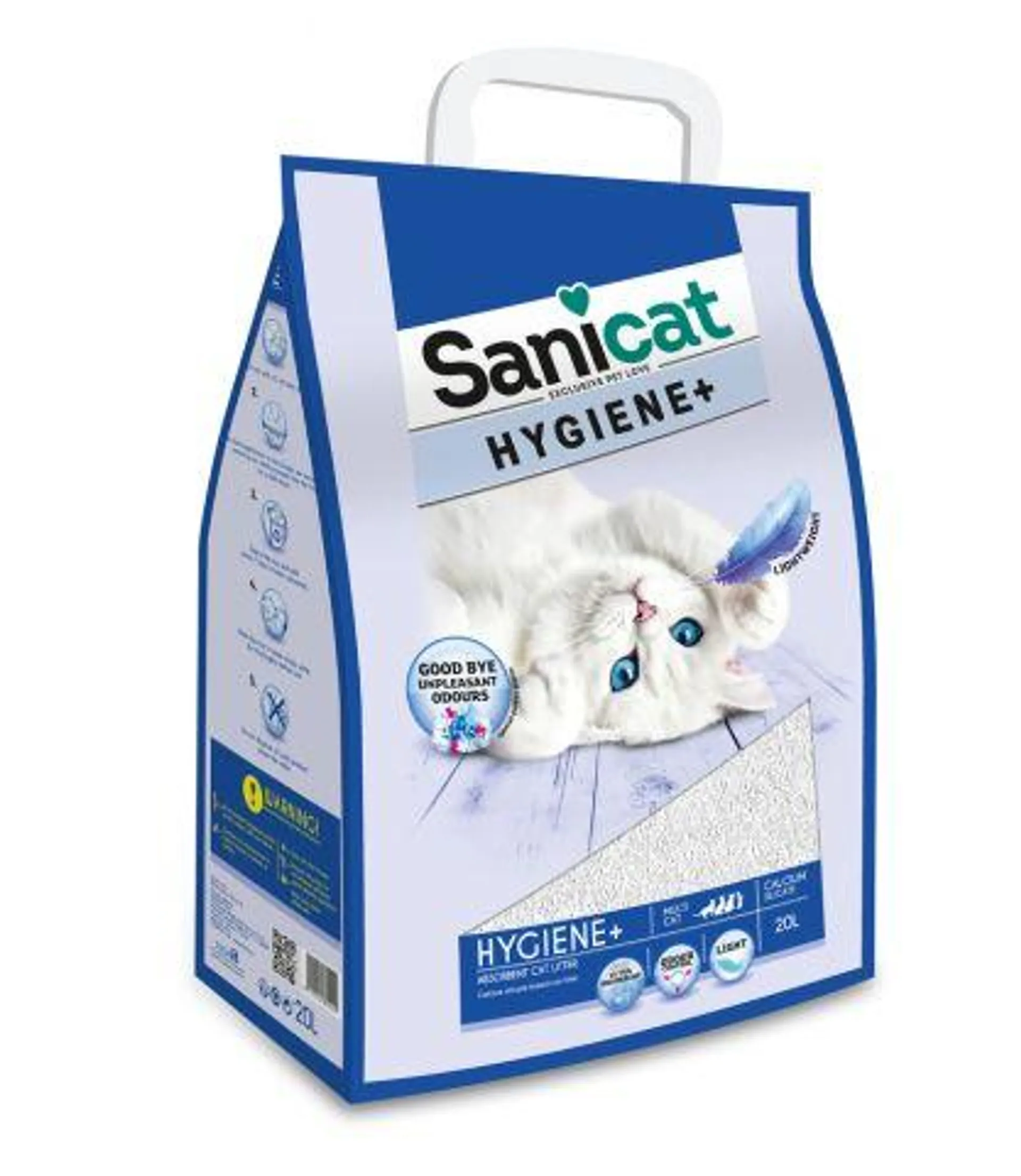 Sanicat Hygiene+ - Kattenbakvulling - 20 L