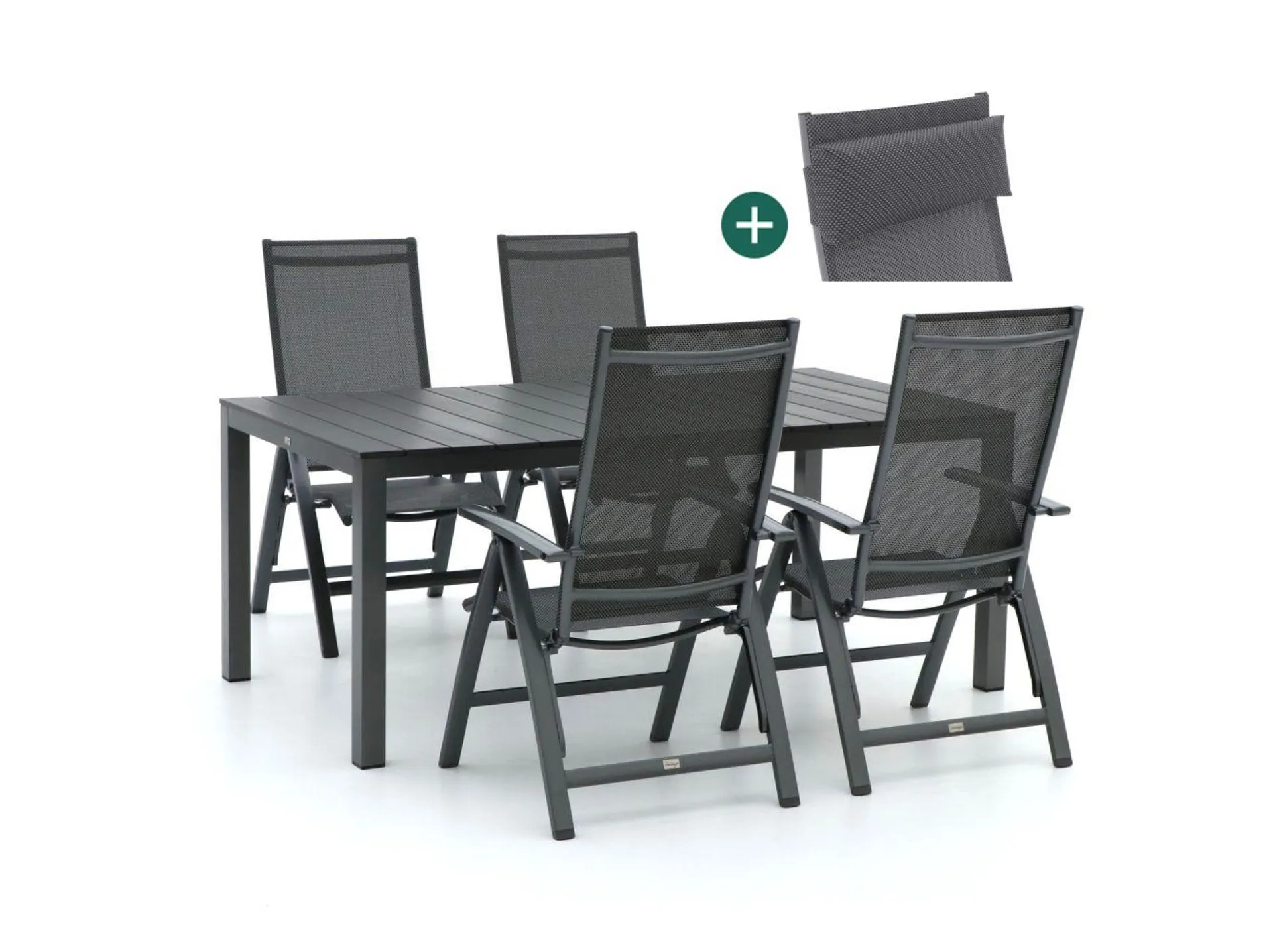 Bellagio Avenza/Fidenza 183cm dining tuinset 5-delig verstelbaar