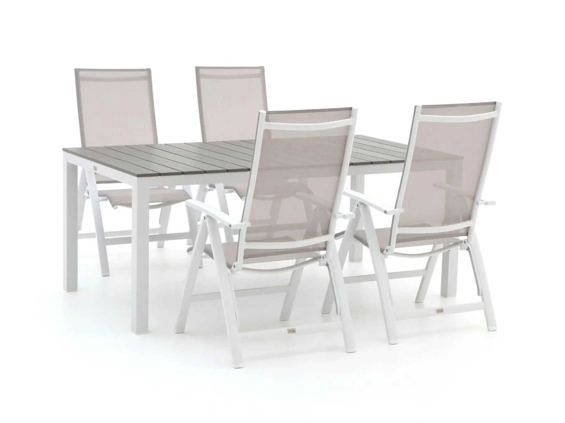 Bellagio Avenza/Fidenza 183cm dining tuinset 5-delig verstelbaar